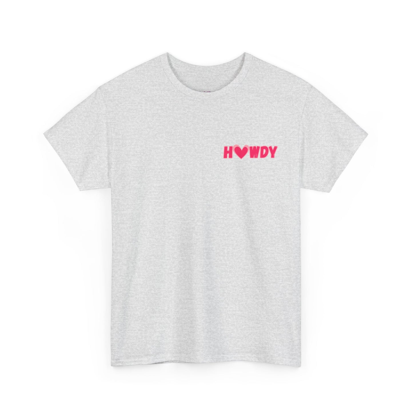 H<3WDY Pocket Placement // Fun Howdy Graphic Unisex Heavy Cotton Tee