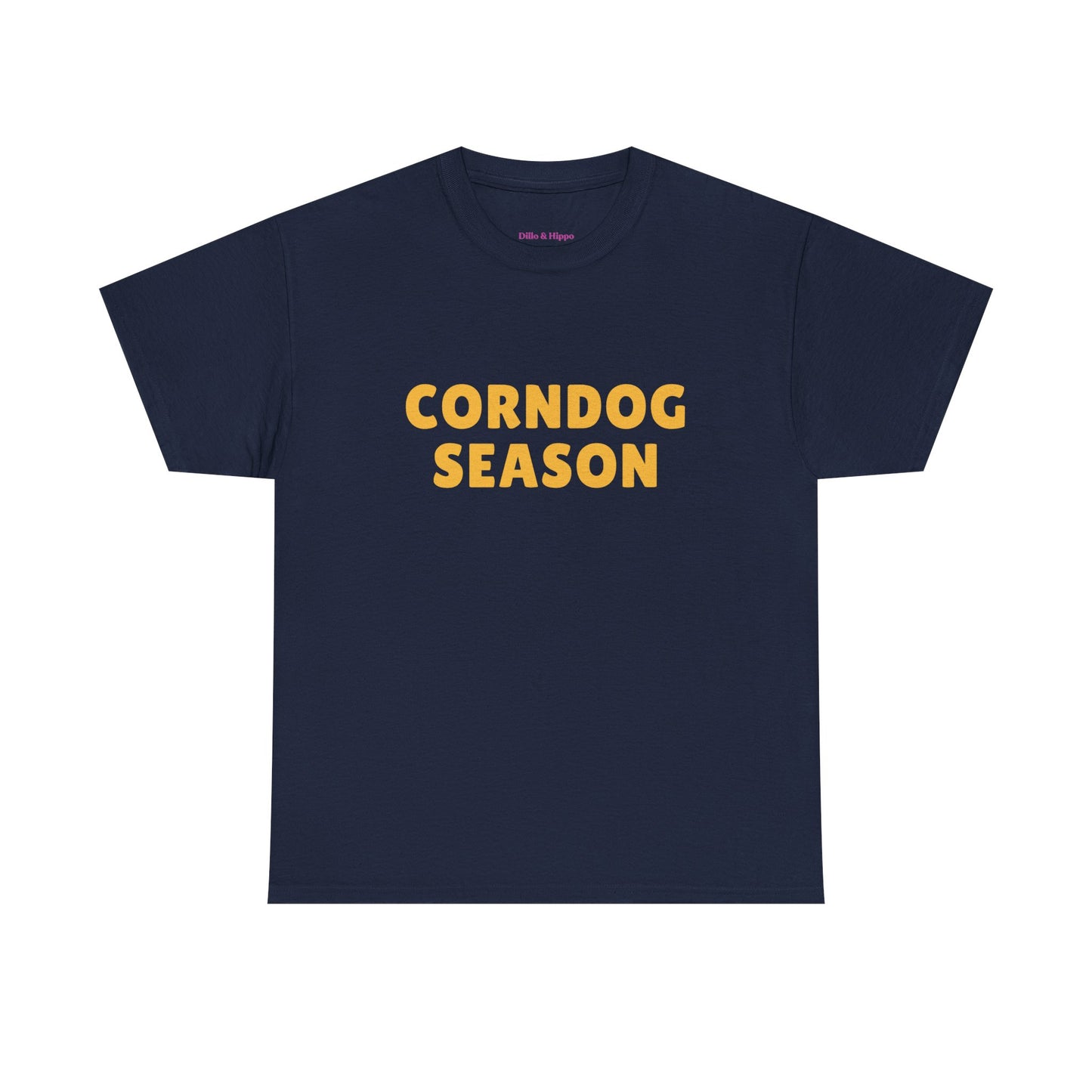 Funny Corndog Season // Unisex Heavy Cotton Tee | Perfect for Food Lovers and Festivals