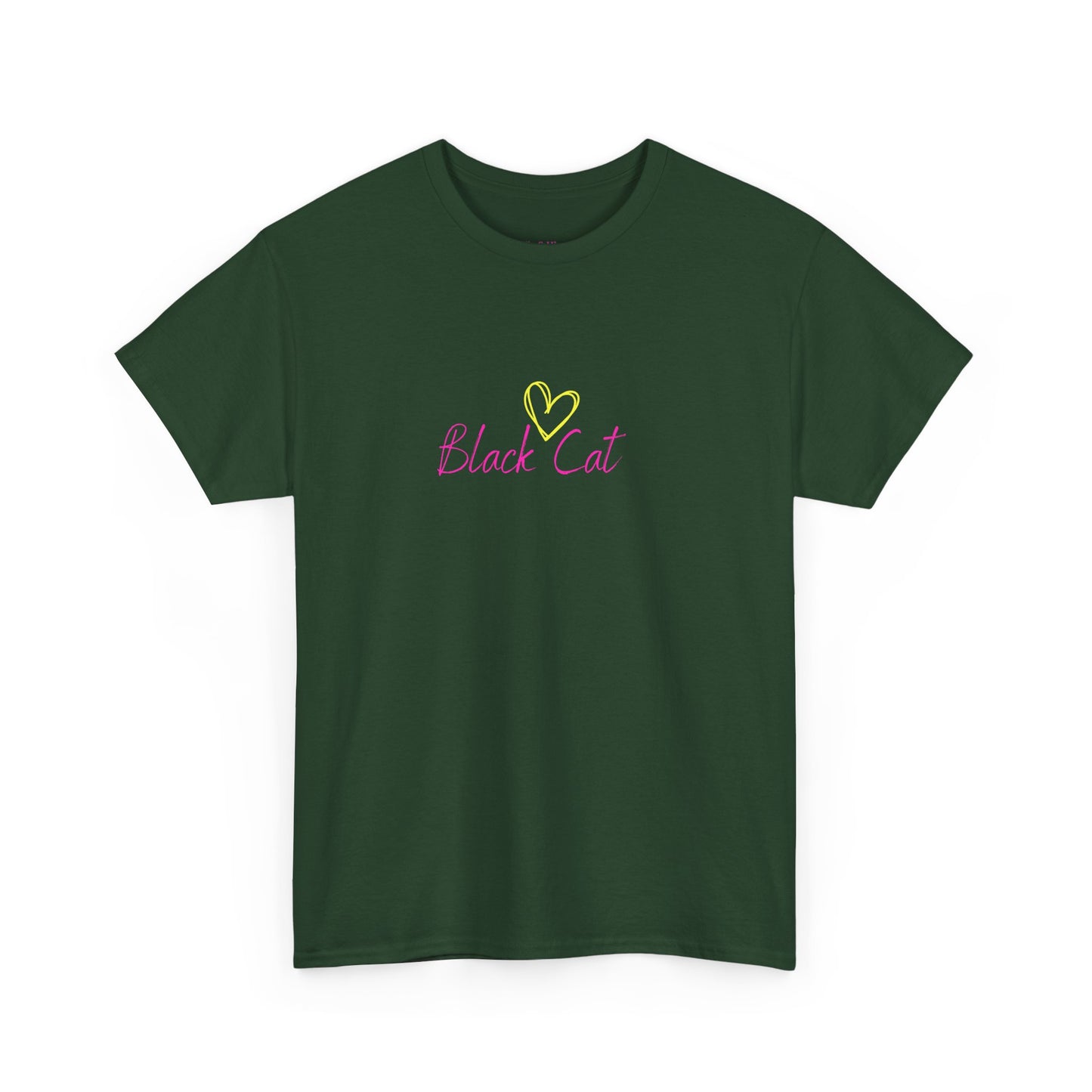 Black Cat Seeking My Golden Retriever // Unisex Heavy Cotton Tee - Relationship Dynamics