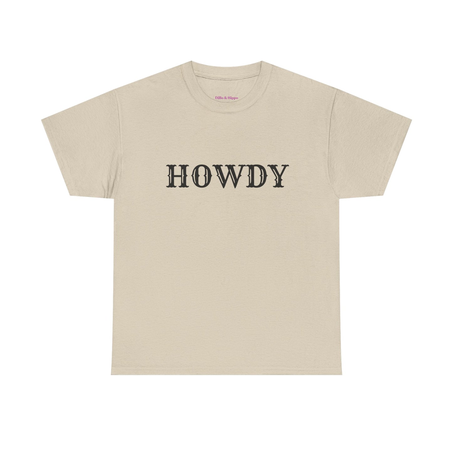 Howdy & Adios // Unisex Heavy Cotton Tee - Casual Statement Shirt