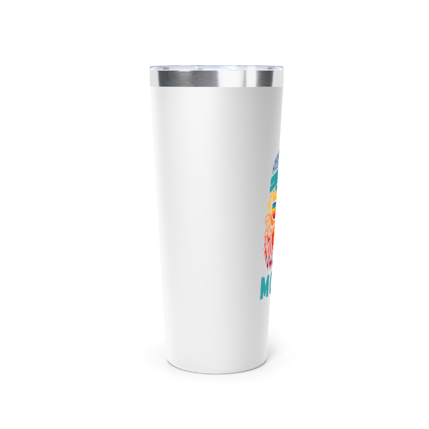 Bigfoot Mood // Copper Vacuum Insulated Tumbler, 22oz - Blue Text