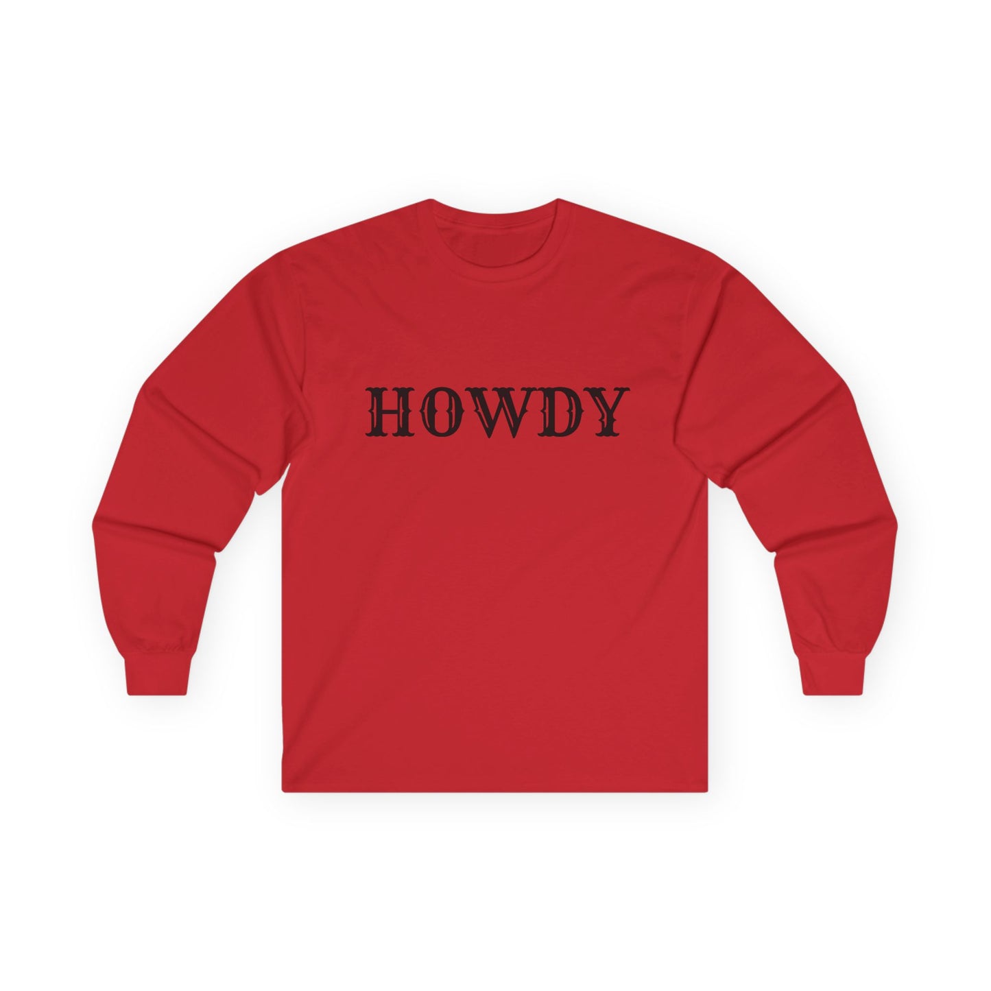 Howdy & Adios // Unisex Long Sleeve Tee | Casual Cotton Top for Friends & Farewells