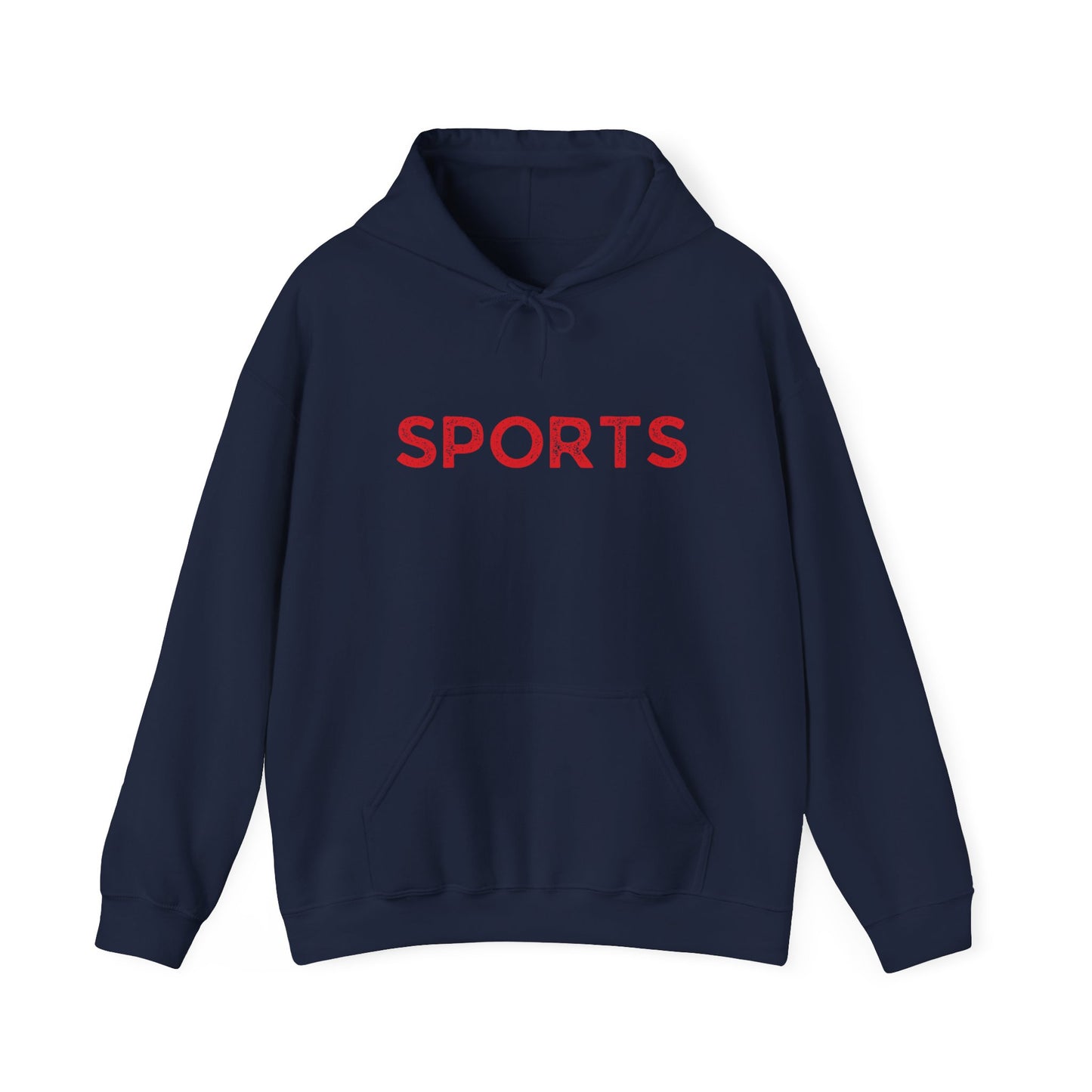 Sports // Unisex Heavy Blend™ Hooded Sweatshirt - Red Text