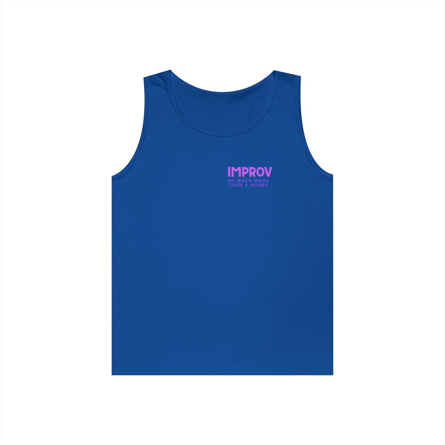 Improv, "Yes, And" Double-sided // Vibes Unisex Heavy Cotton Tank Top