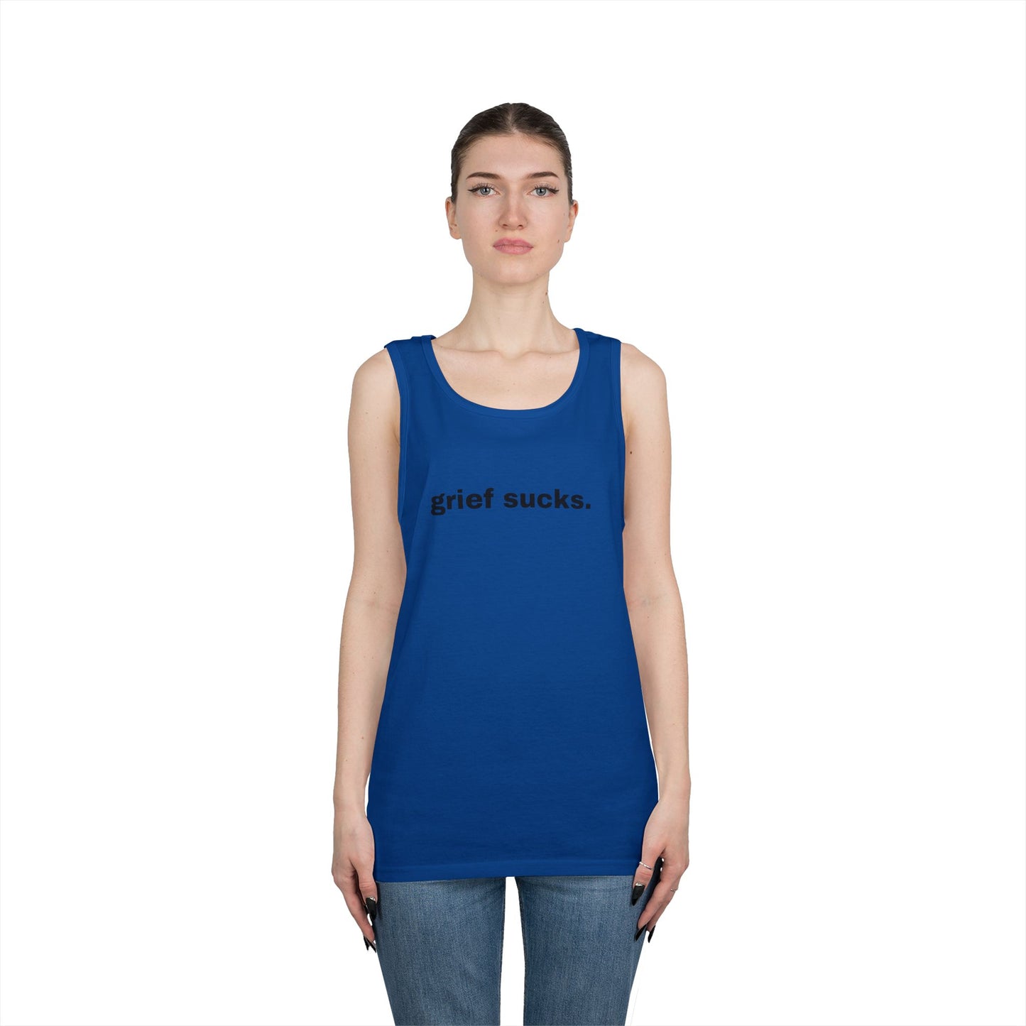 Grief Sucks // Unisex Heavy Cotton Tank Top