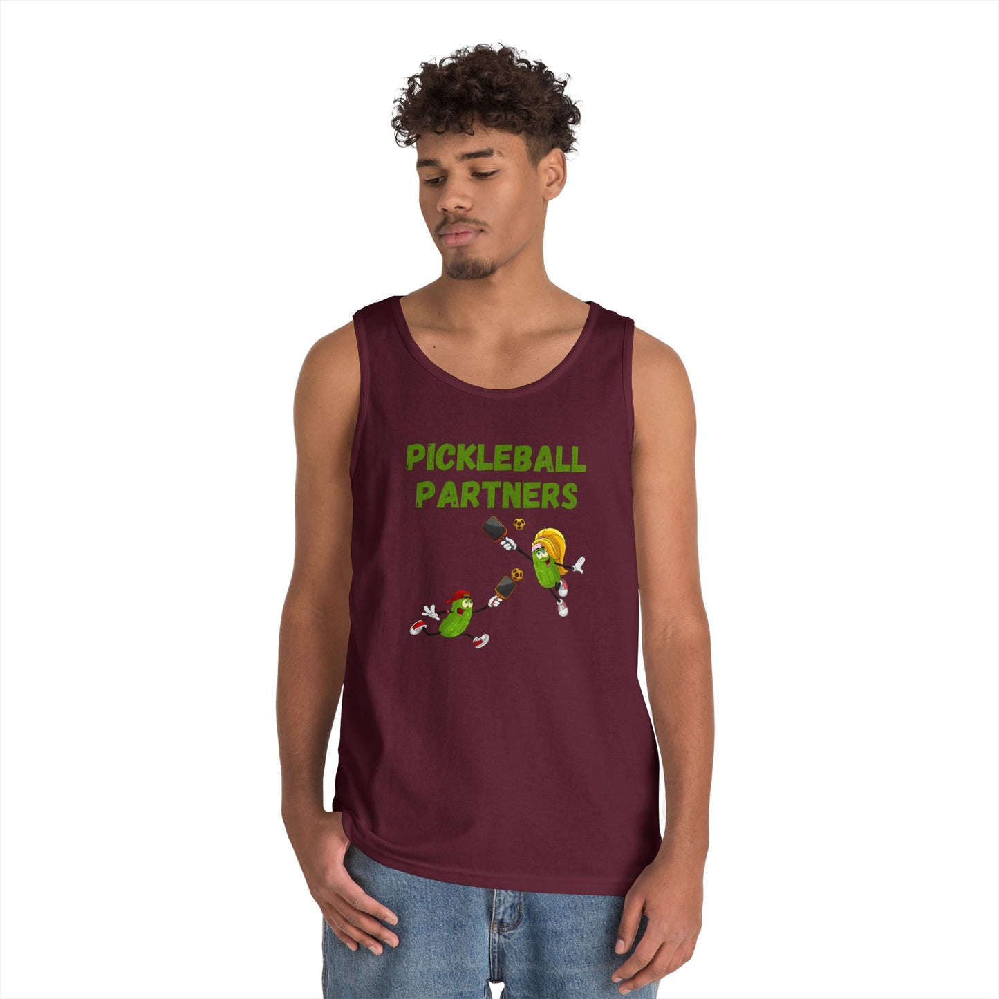 Pickleball Partners 2 // Unisex Heavy Cotton Tank Top