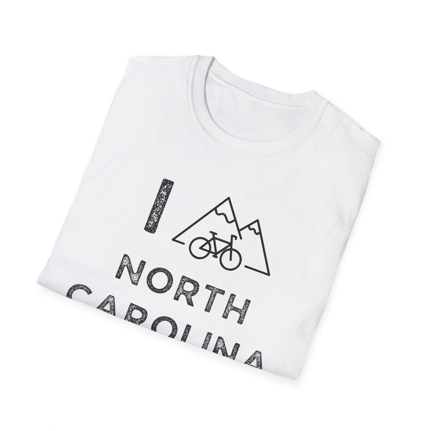 I (Mountain) Bike North Carolina // Unisex Softstyle T-Shirt
