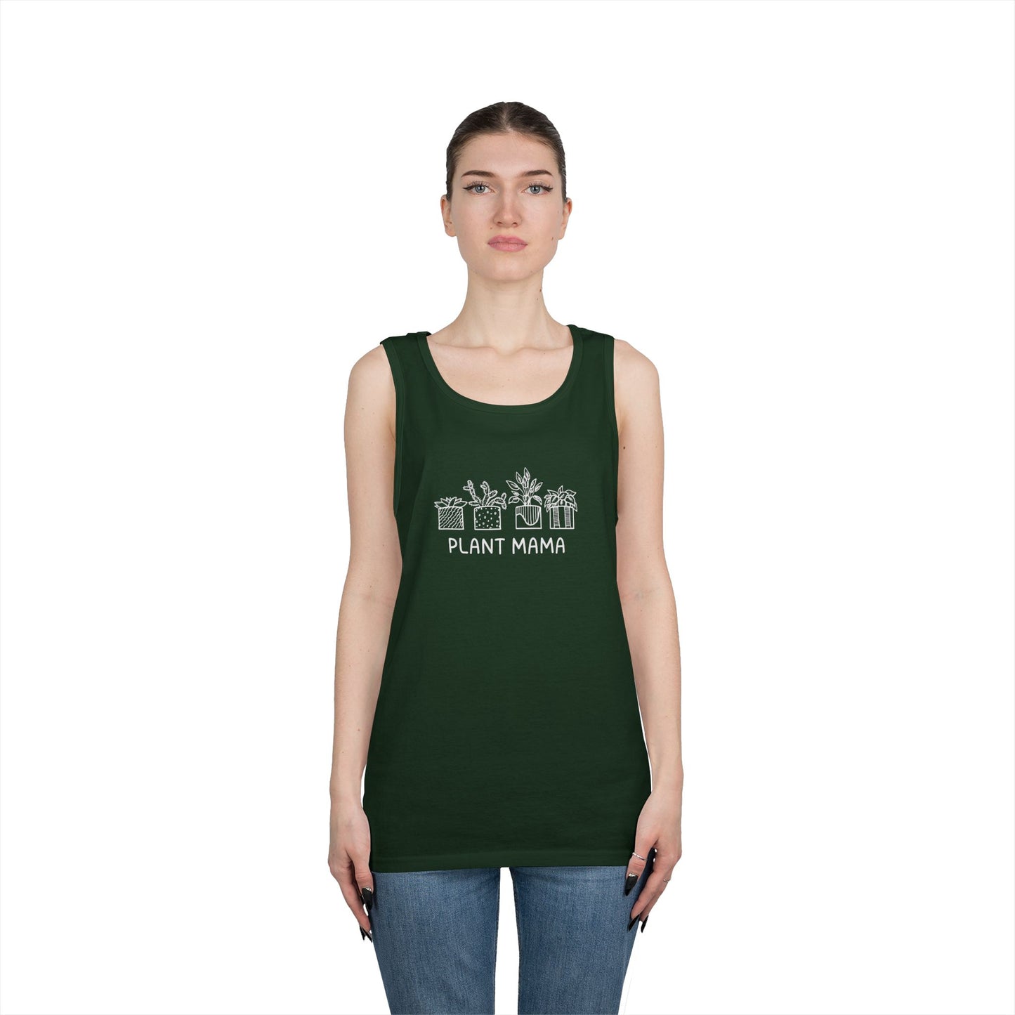 Plant Mama // Unisex Heavy Cotton Tank Top - Perfect for Garden Lovers