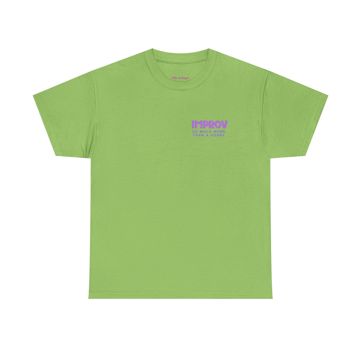 Improv, Multi Color "Yes, And" Double-sided // Colorful Affirmation Unisex Heavy Cotton Tee
