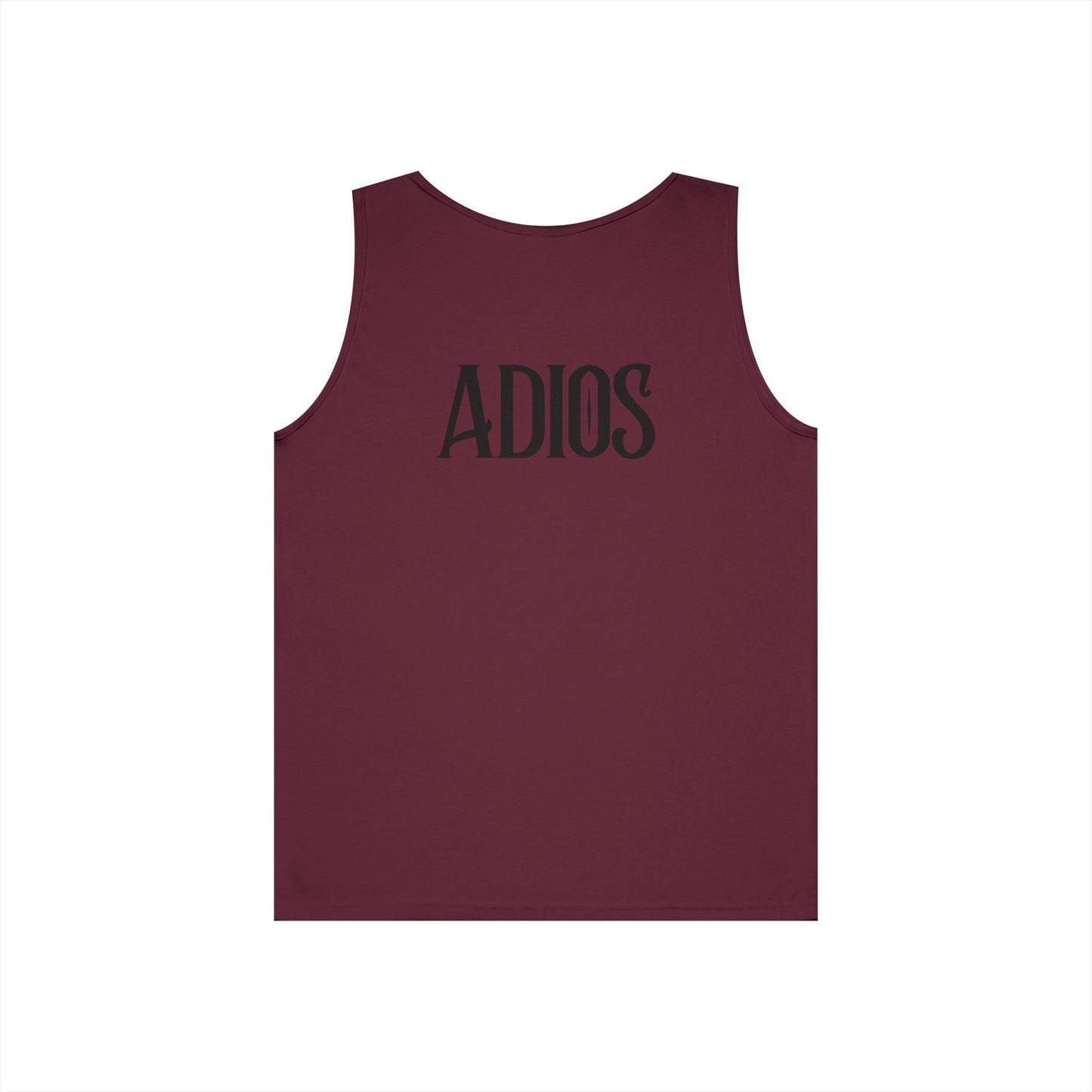Howdy & Adios // Unisex Heavy Cotton Tank Top - Casual Summer Wear for Outdoors
