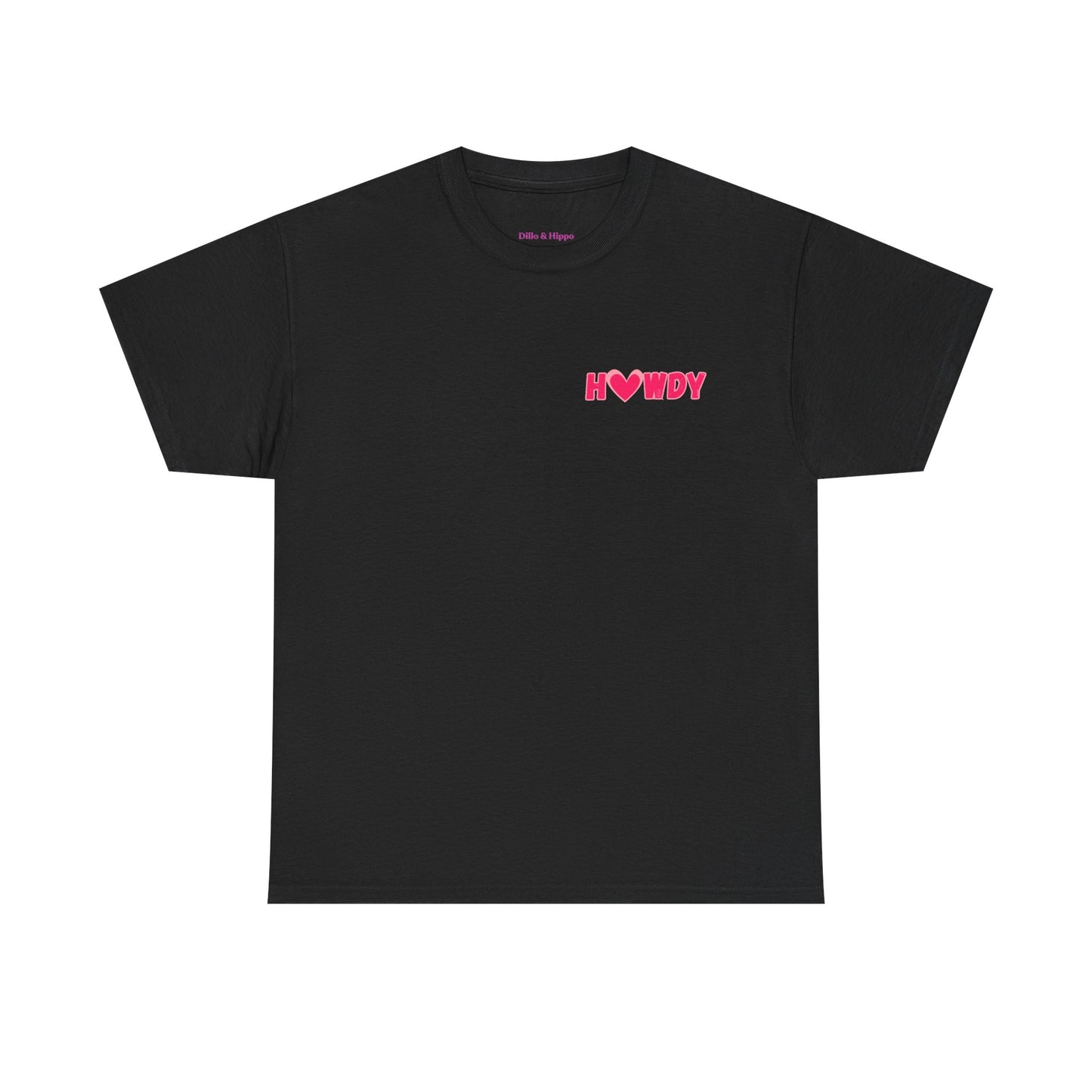 H<3WDY Pocket Placement // Fun Howdy Graphic Unisex Heavy Cotton Tee