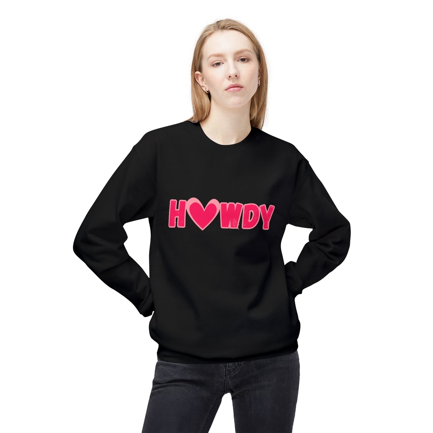 H<3Wdy // Unisex Midweight Softstyle Fleece Crewneck Sweatshirt