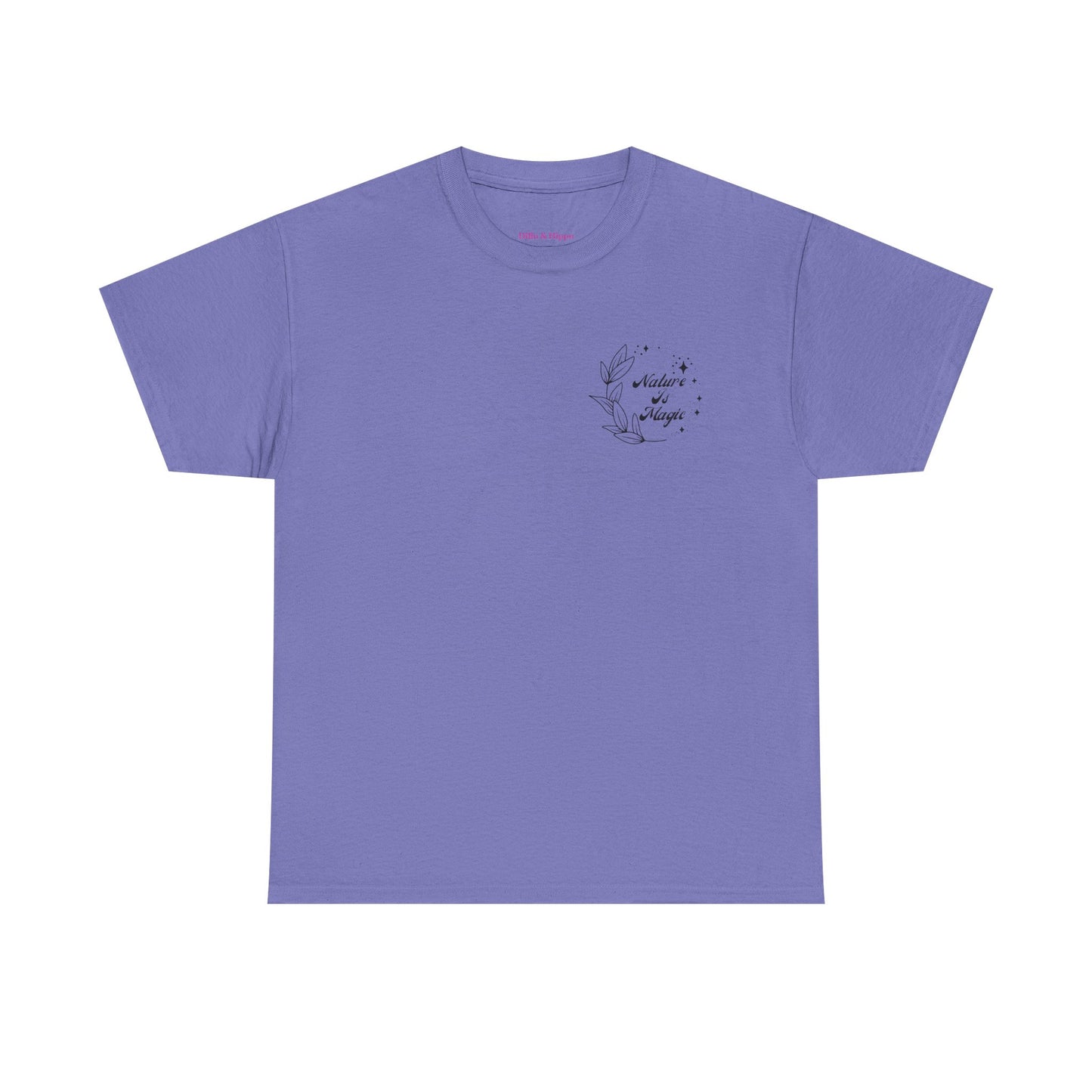 Nature is Magic - Pocket Placement // Unisex Heavy Cotton Tee - Nature-Themed Casual Wear