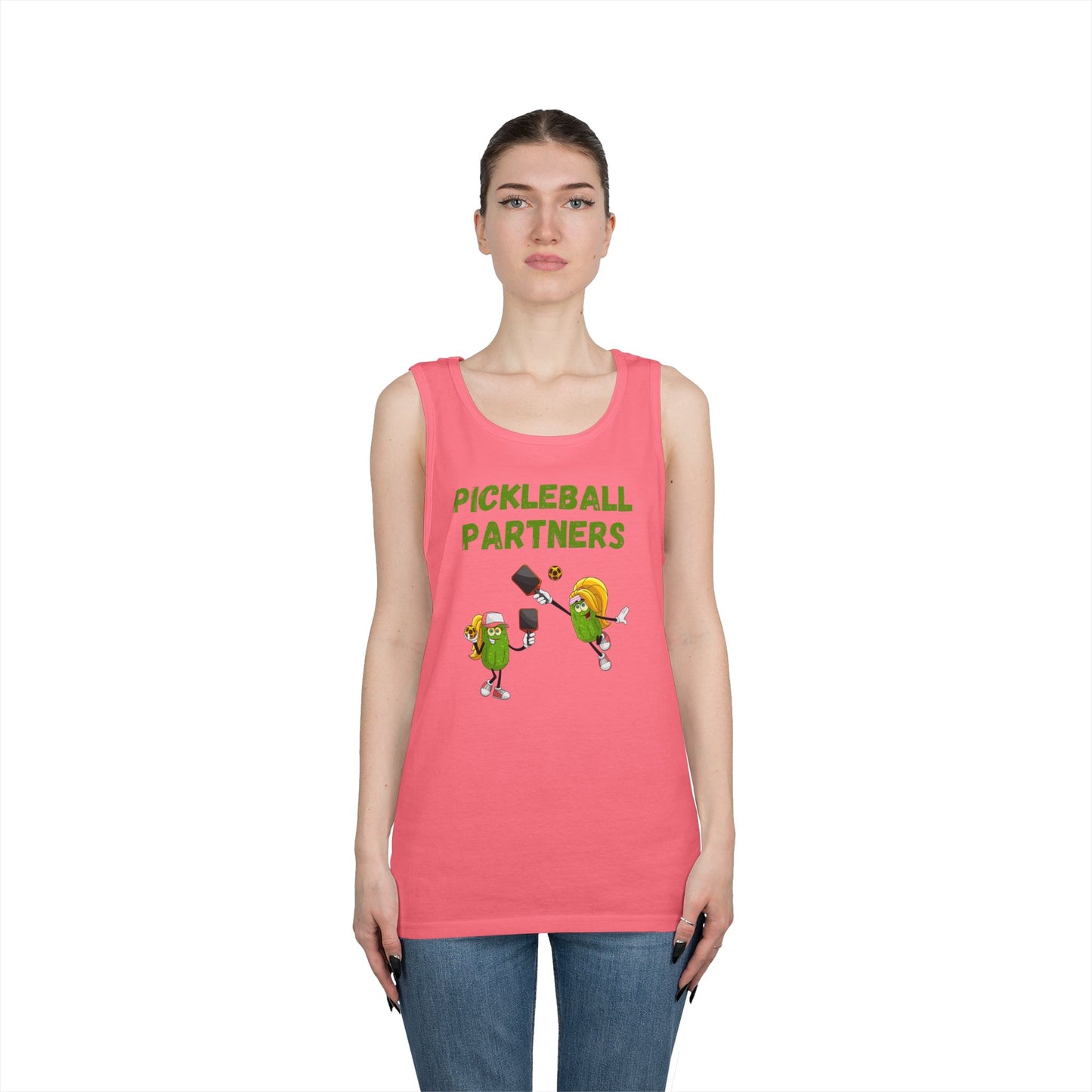 Pickleball Partners 3 // Unisex Heavy Cotton Tank Top