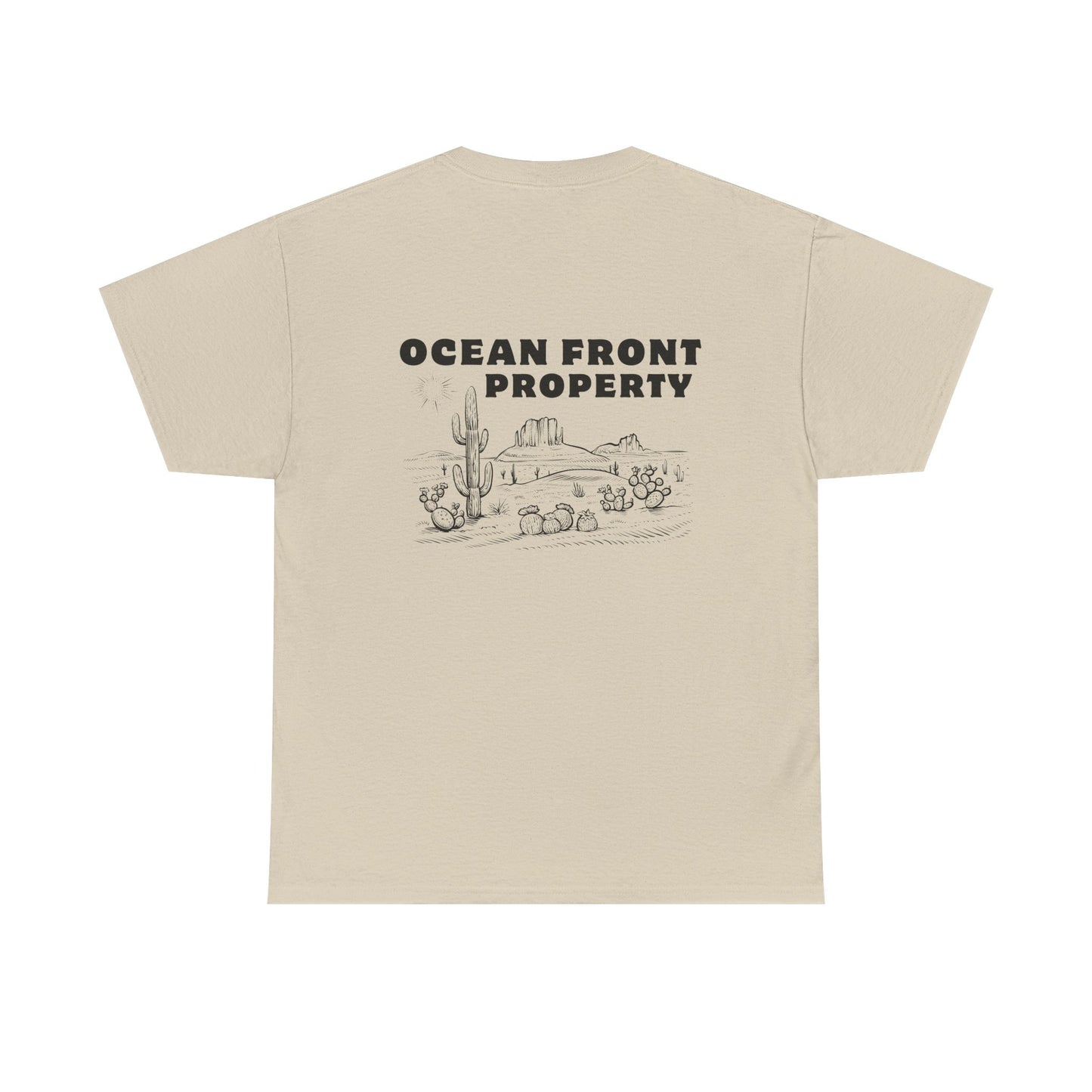 Ocean Front Property - Double-sided // Unisex Heavy Cotton Tee