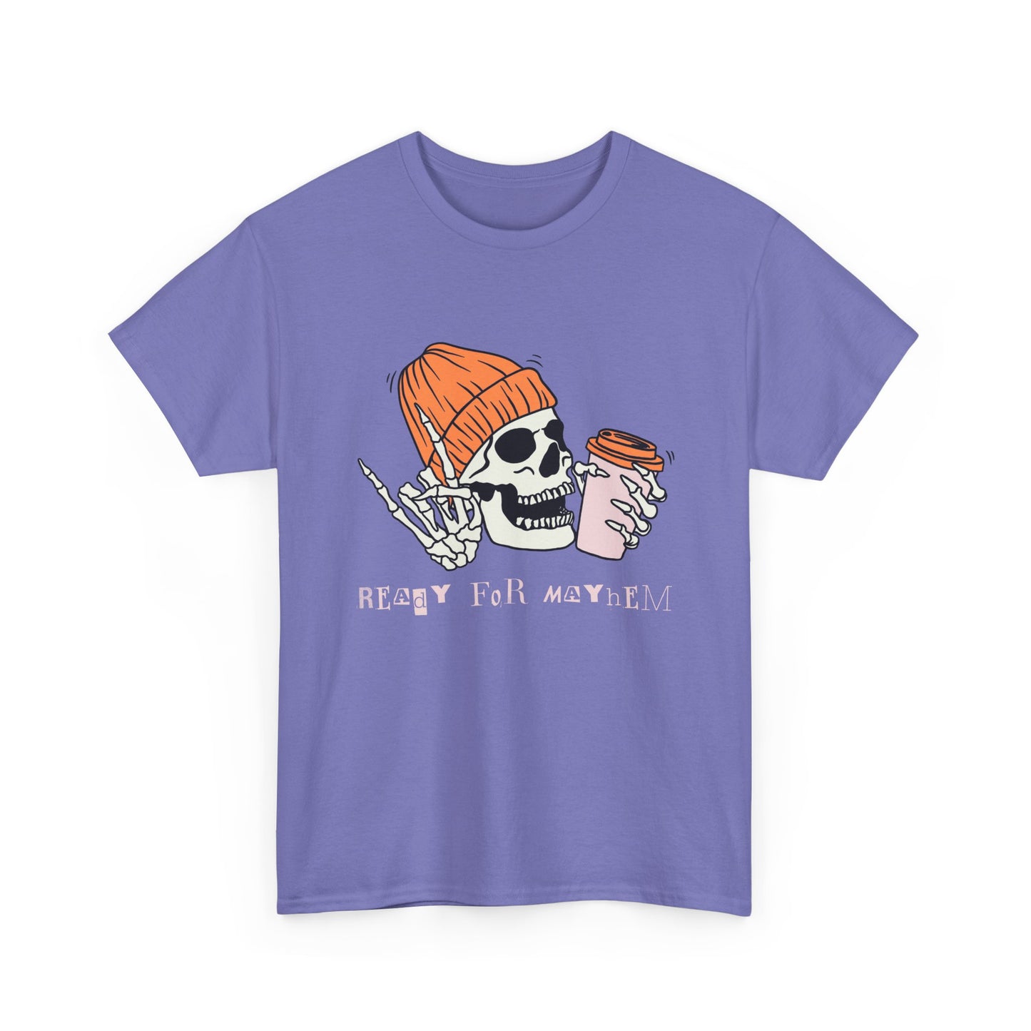 Skull Graphic Tee, Unisex Heavy Cotton, Casual Streetwear, Grunge Aesthetic, Halloween Costume, Gift for Him/Her