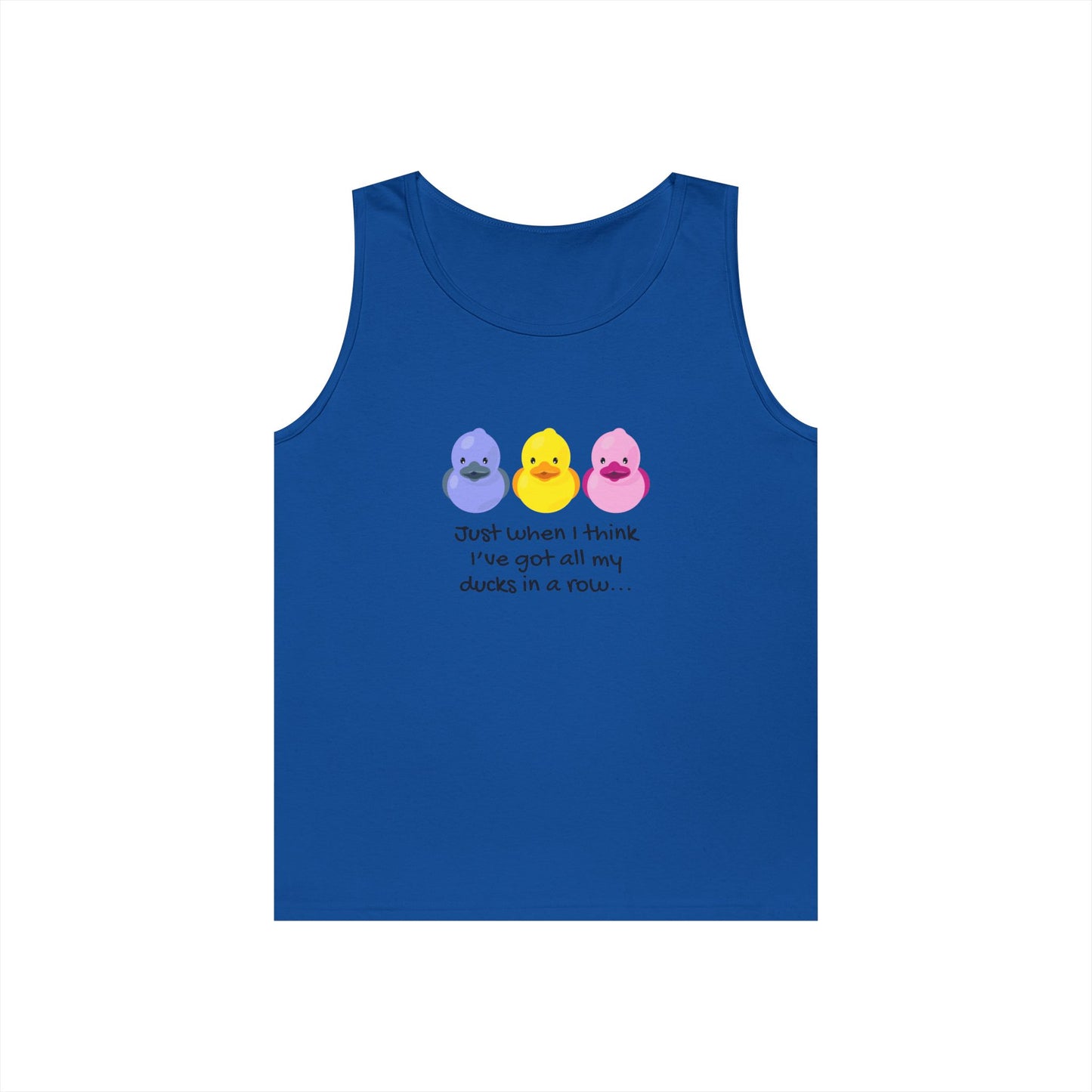 Ducks in a Row // Unisex Heavy Cotton Tank Top