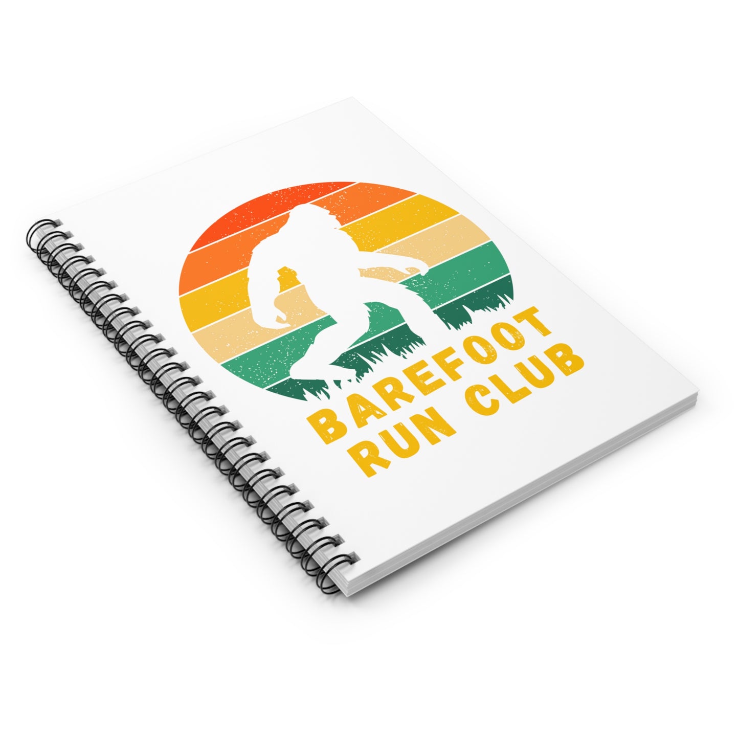 Barefoot Run Club // Spiral Notebook - Ruled Line