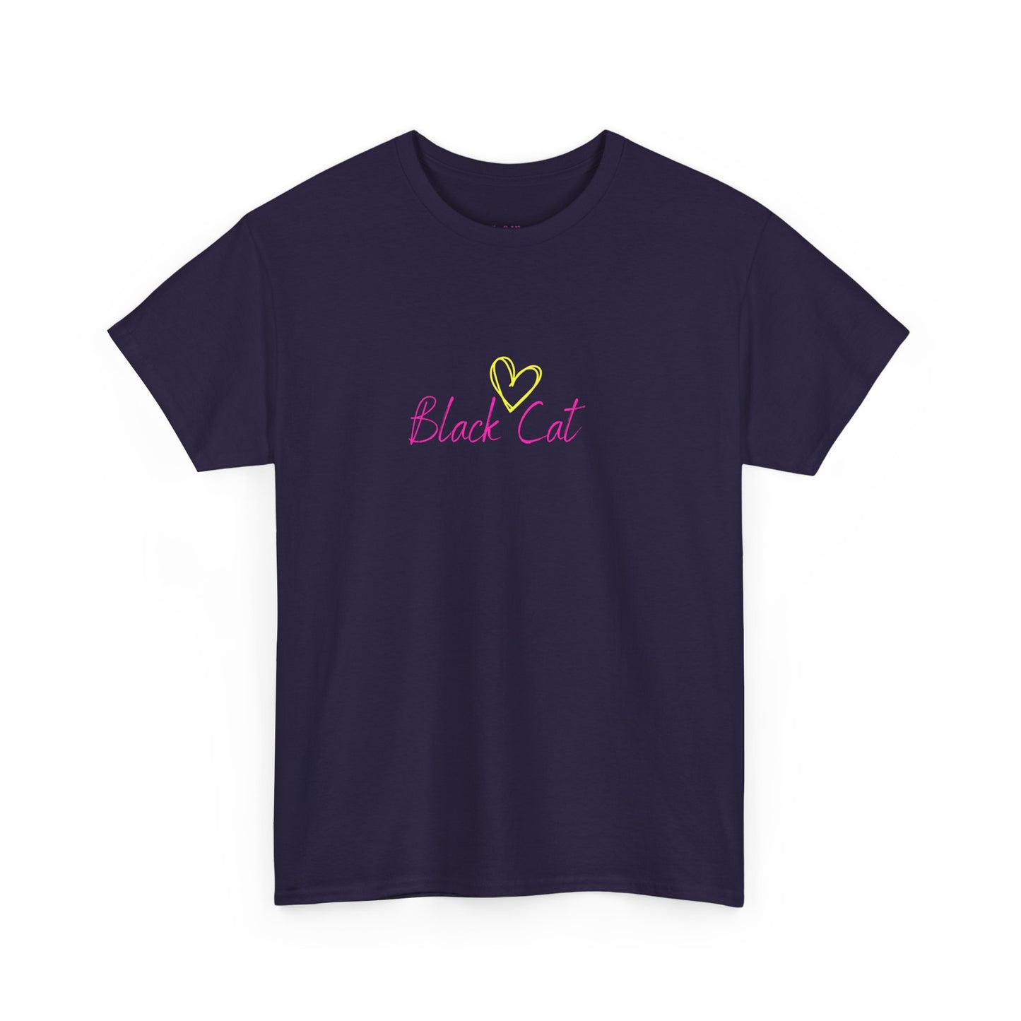 Black Cat Seeking My Golden Retriever // Unisex Heavy Cotton Tee - Relationship Dynamics