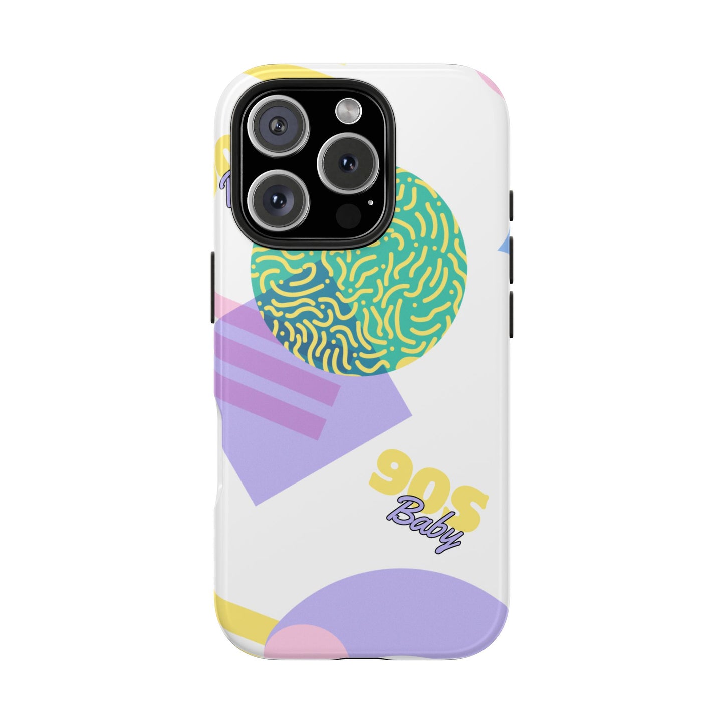Pastel 90s Baby and Shapes // iPhone Case