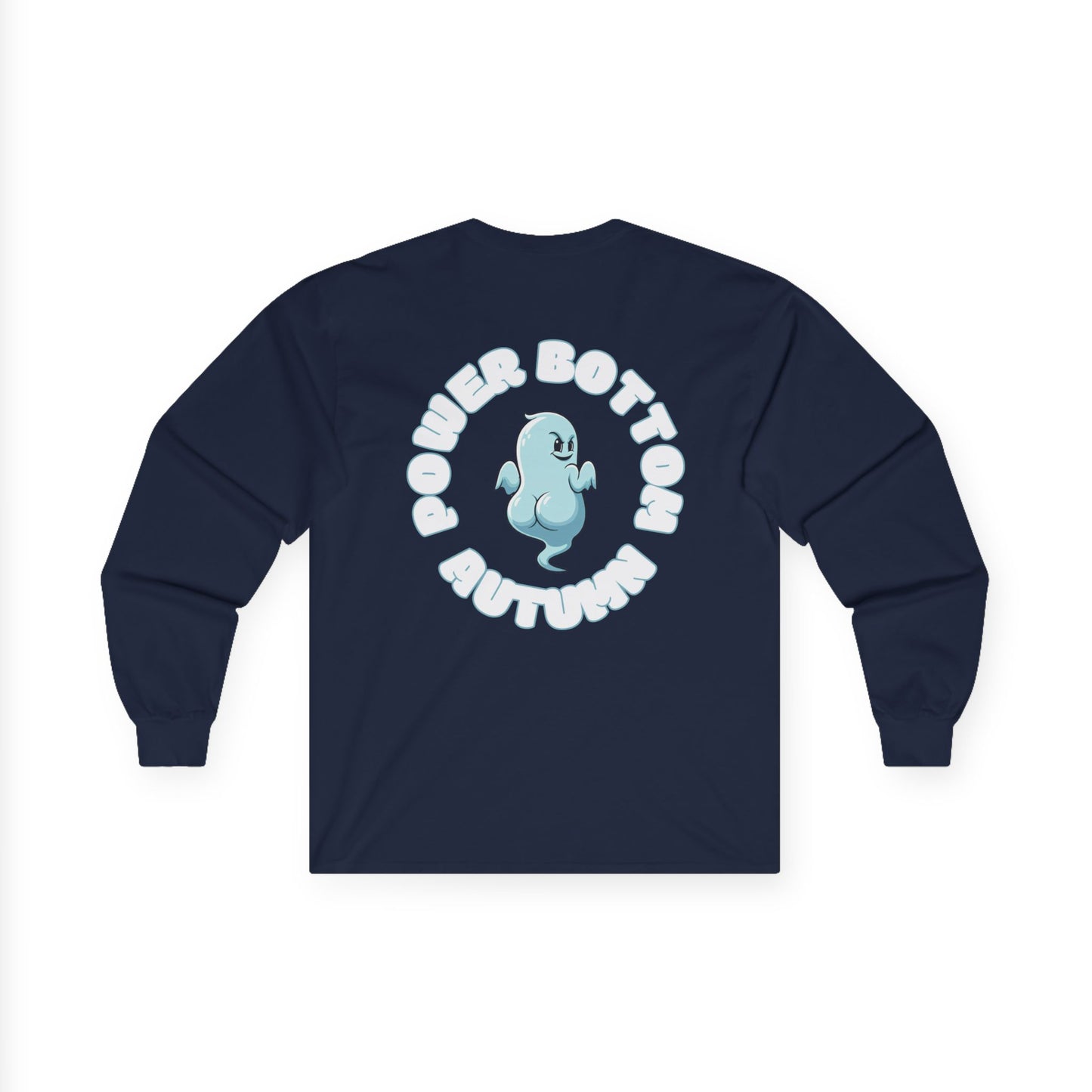 Unisex Ultra Cotton Long Sleeve Tee - 'Power Bottom Autumn' Graphic