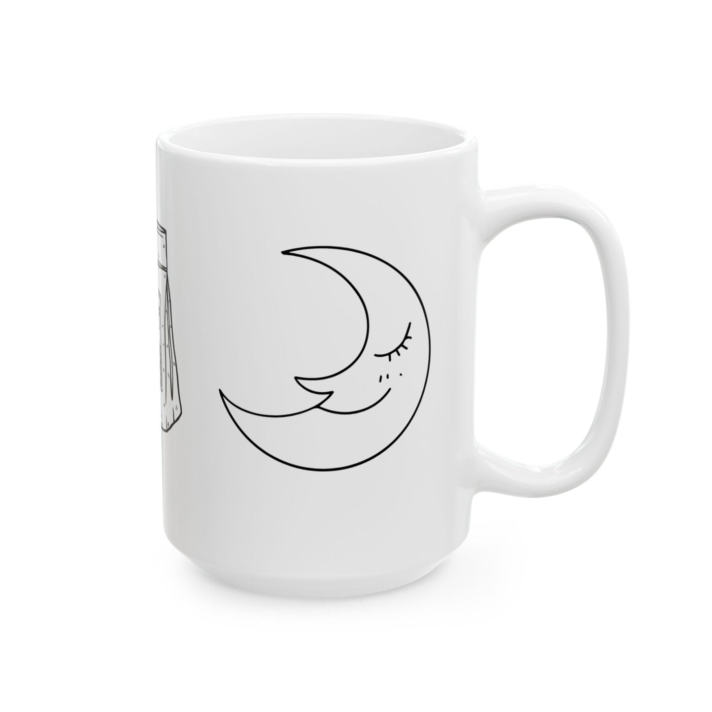 Sun Coffee Moon // Ceramic Mug, (11oz, 15oz)