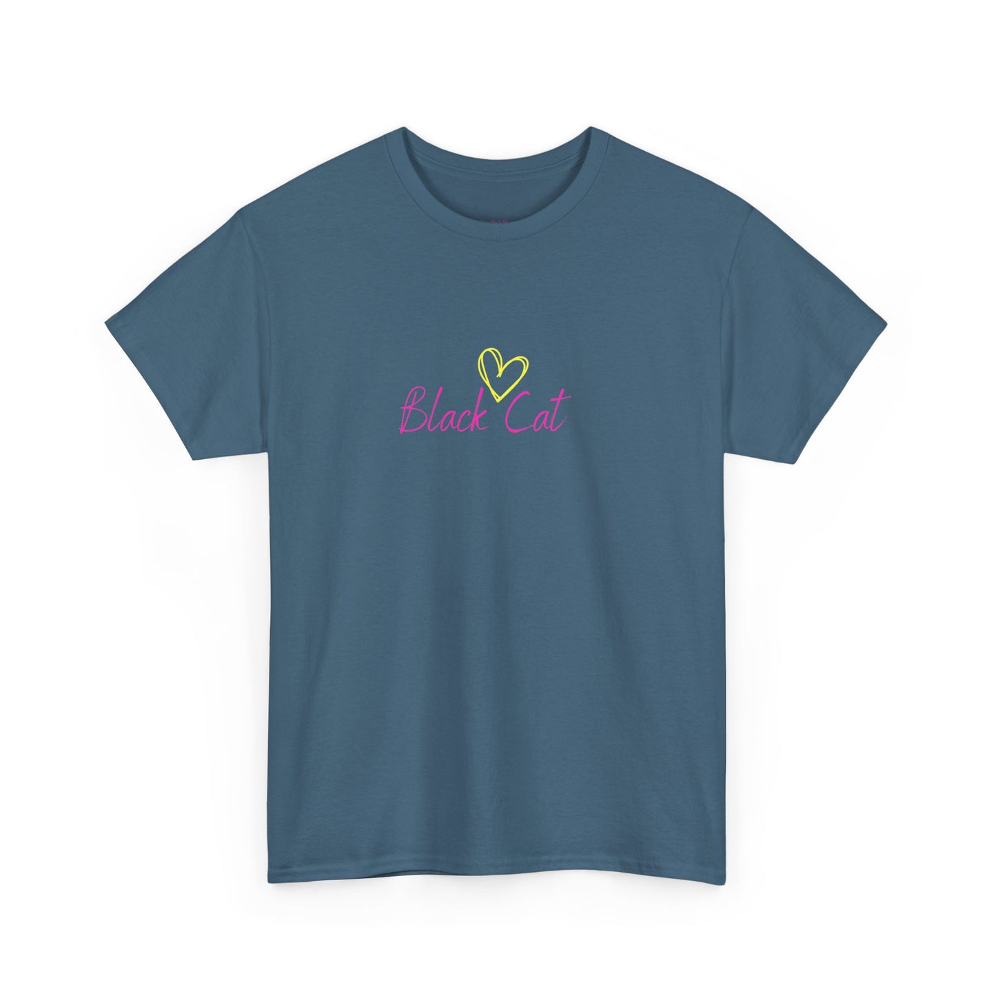 Black Cat Seeking My Golden Retriever // Unisex Heavy Cotton Tee - Relationship Dynamics