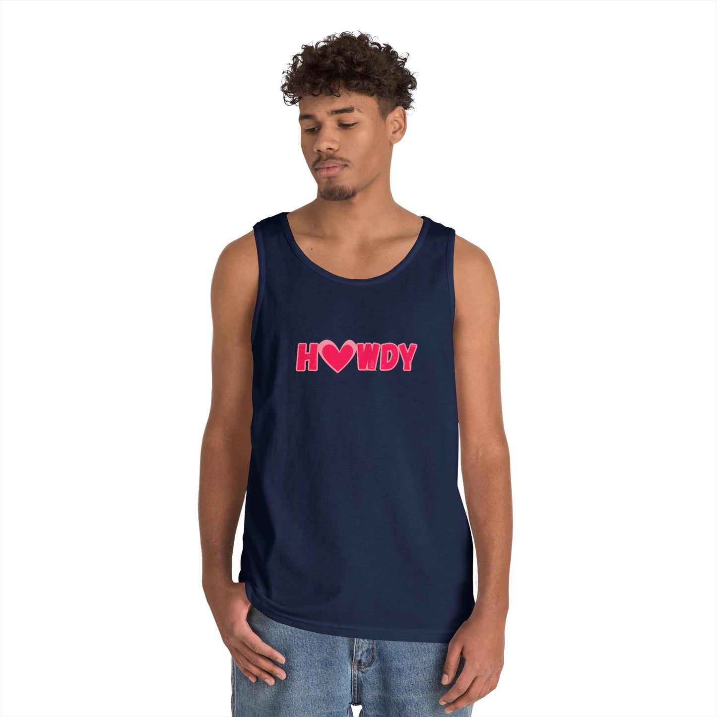 H<3wdy // Unisex Heavy Cotton Tank Top - Trendy Summer Wear for Fun and Relaxation