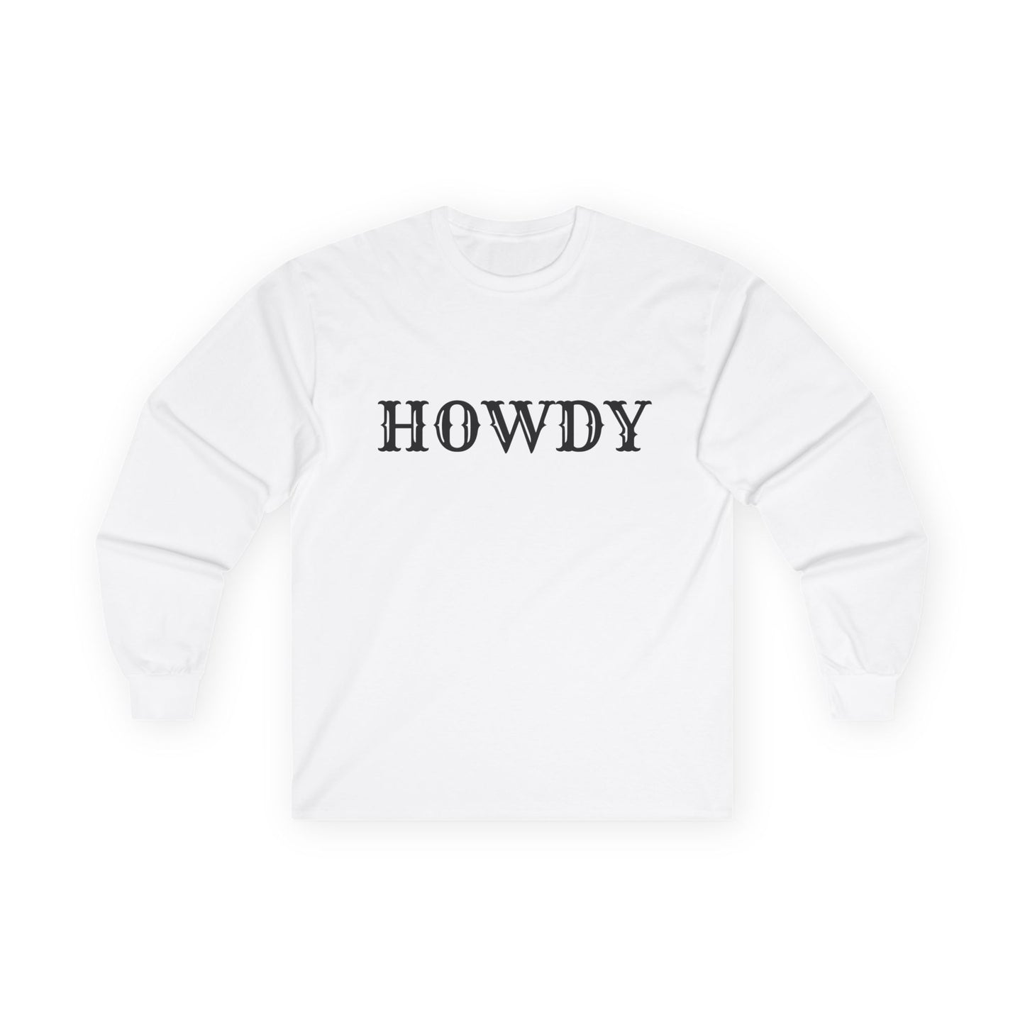 Howdy & Adios // Unisex Long Sleeve Tee | Casual Cotton Top for Friends & Farewells
