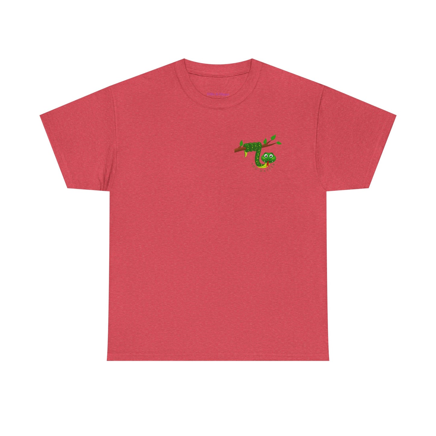 Keep Hanging On - Snake // Unisex Heavy Cotton Tee - Positive Message T-Shirt