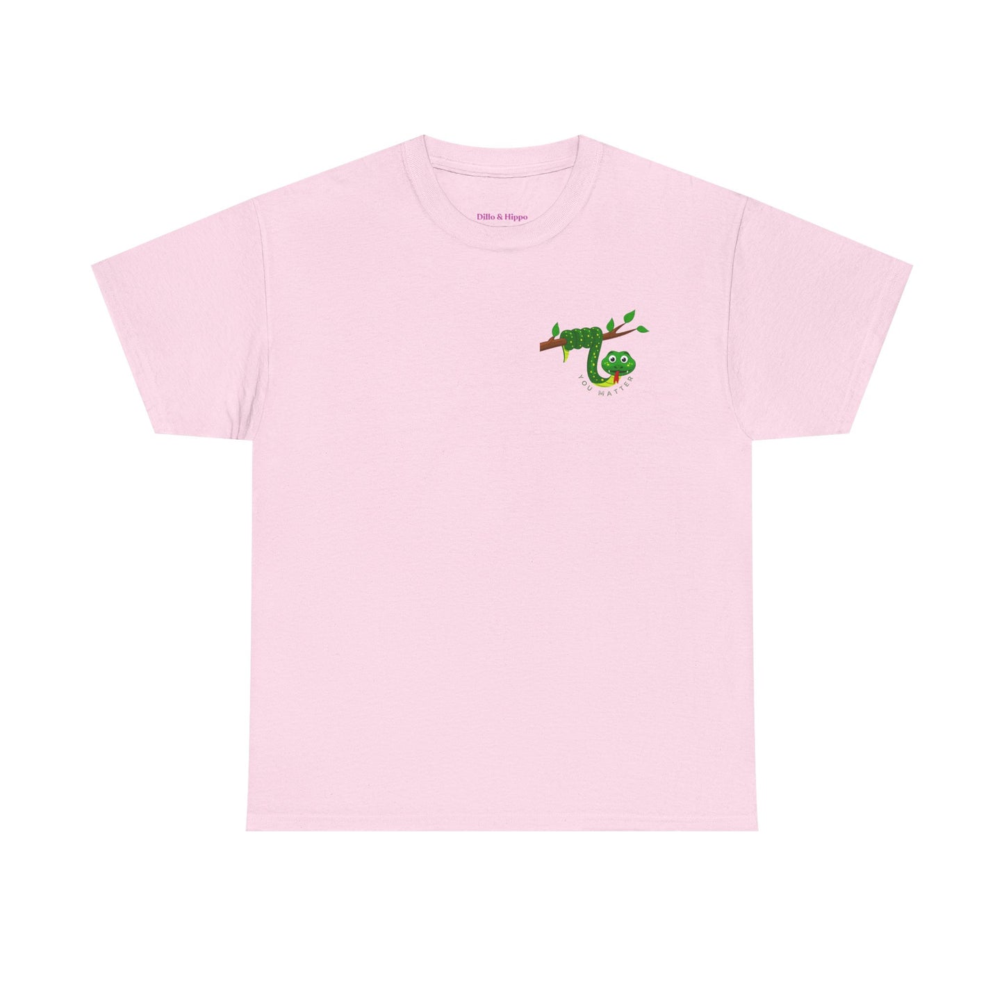 Keep Hanging On - Snake // Unisex Heavy Cotton Tee - Positive Message T-Shirt