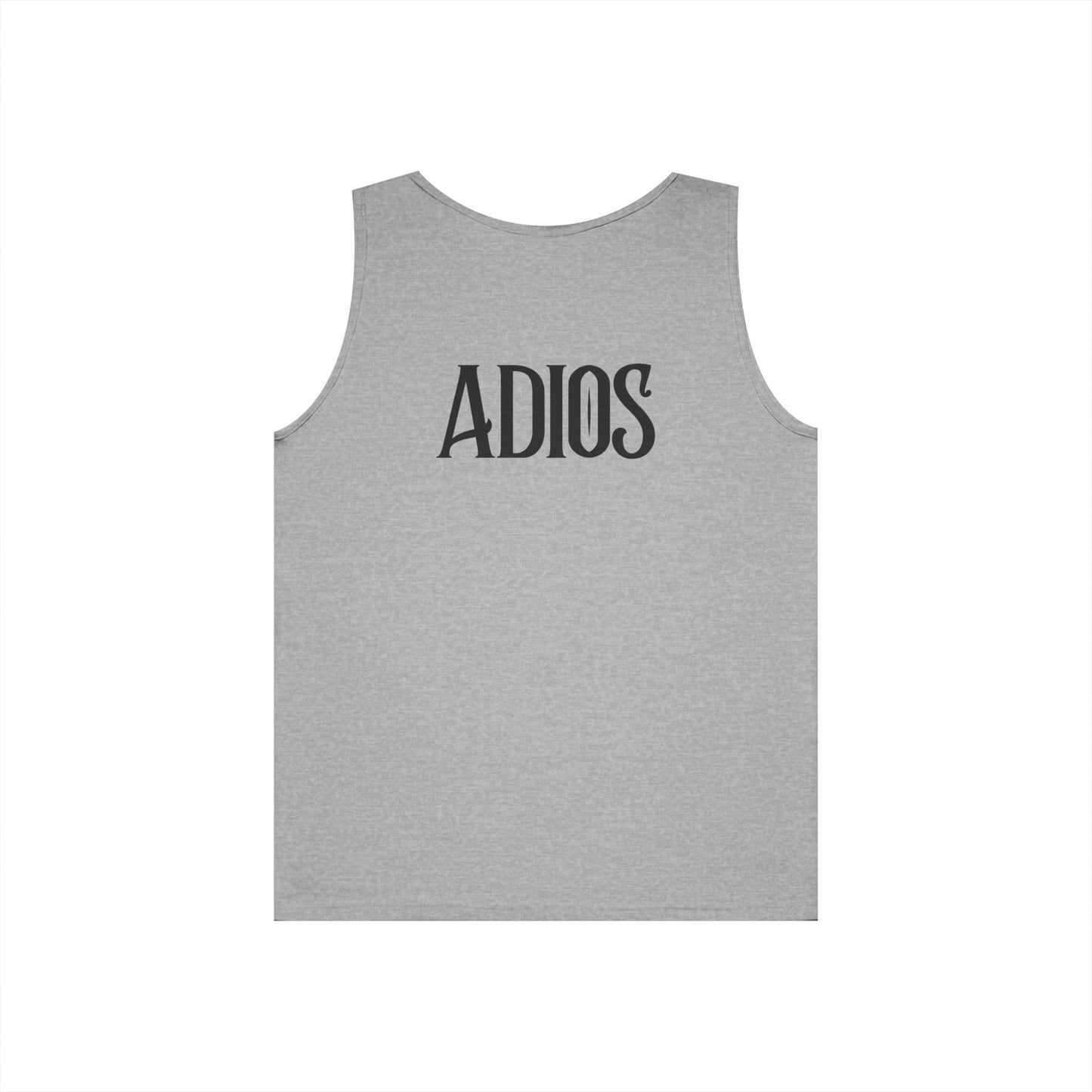 Howdy & Adios // Unisex Heavy Cotton Tank Top - Casual Summer Wear for Outdoors