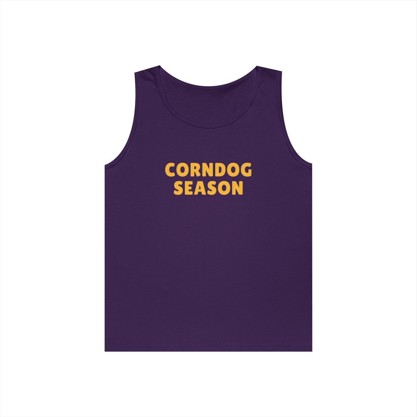 Corndog Season Unisex Heavy Cotton Tank Top - Fun Summer Apparel