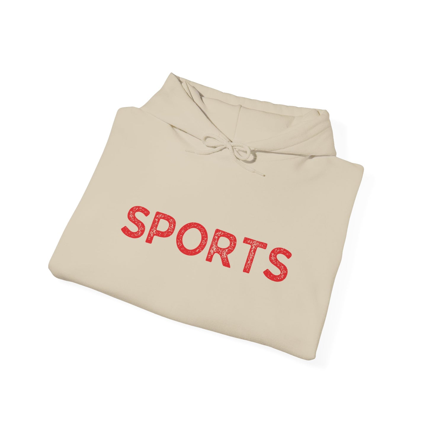 Sports // Unisex Heavy Blend™ Hooded Sweatshirt - Red Text