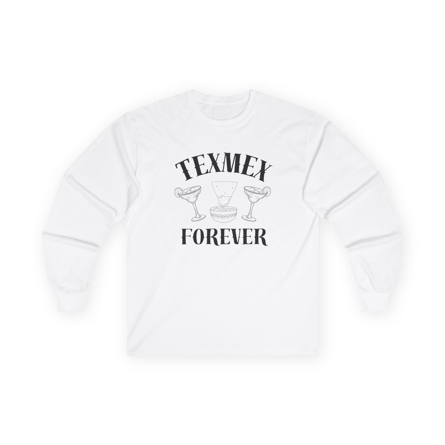 Tex-Mex Forever - Ritas & Queso // Unisex Long Sleeve Tee - Perfect for Food Lovers and Party Enthusiasts