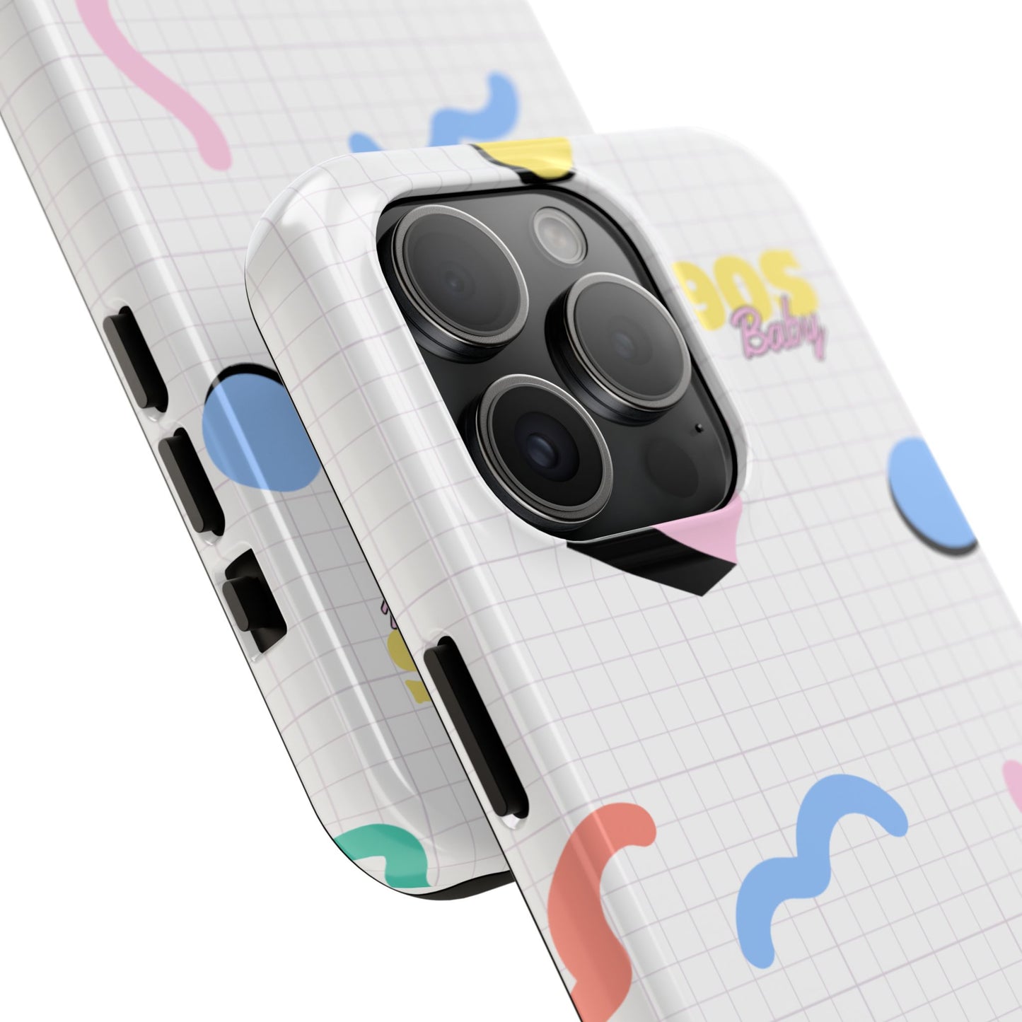 90s Baby Grid Paper Pattern // iPhone Case