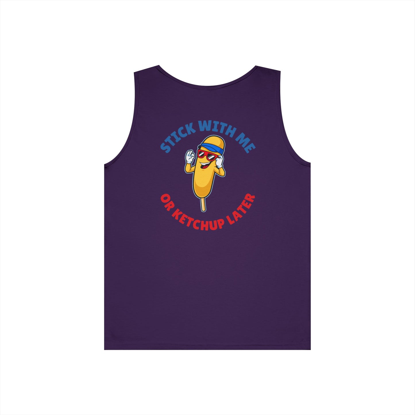 Corndog Season Unisex Heavy Cotton Tank Top - Fun Summer Apparel