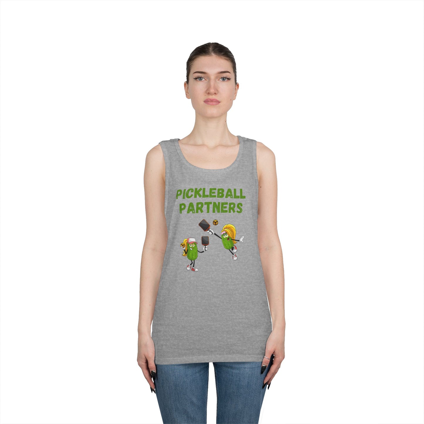 Pickleball Partners 3 // Unisex Heavy Cotton Tank Top