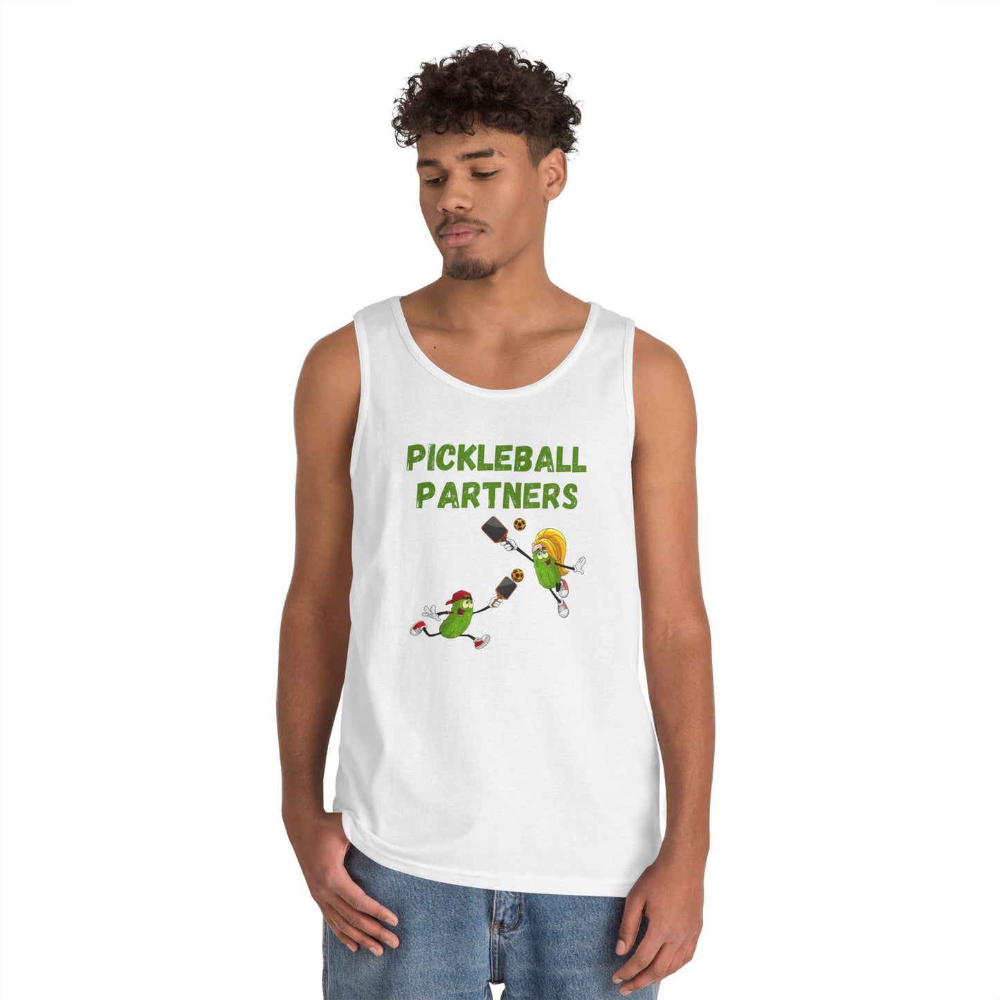 Pickleball Partners 2 // Unisex Heavy Cotton Tank Top