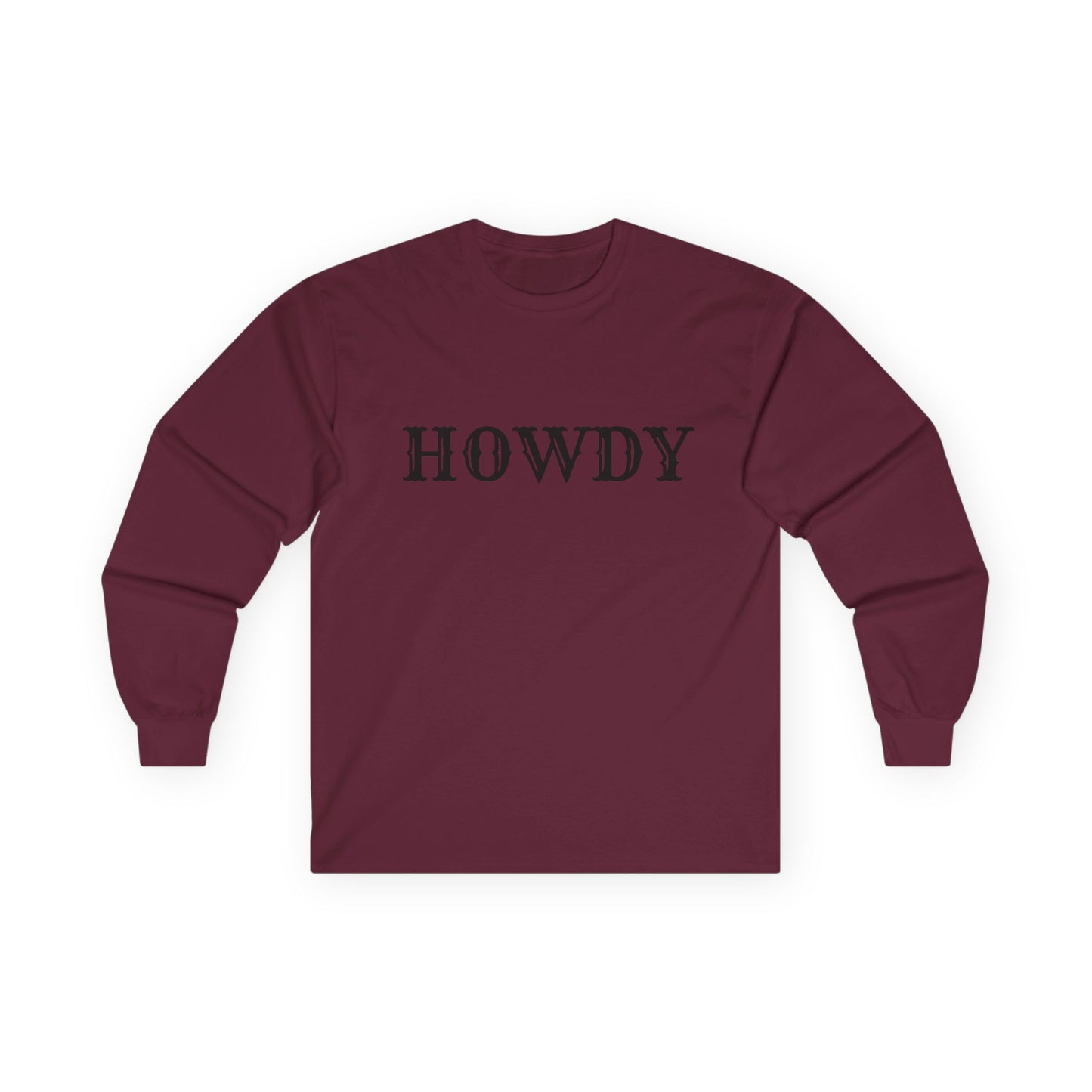 Howdy & Adios // Unisex Long Sleeve Tee | Casual Cotton Top for Friends & Farewells