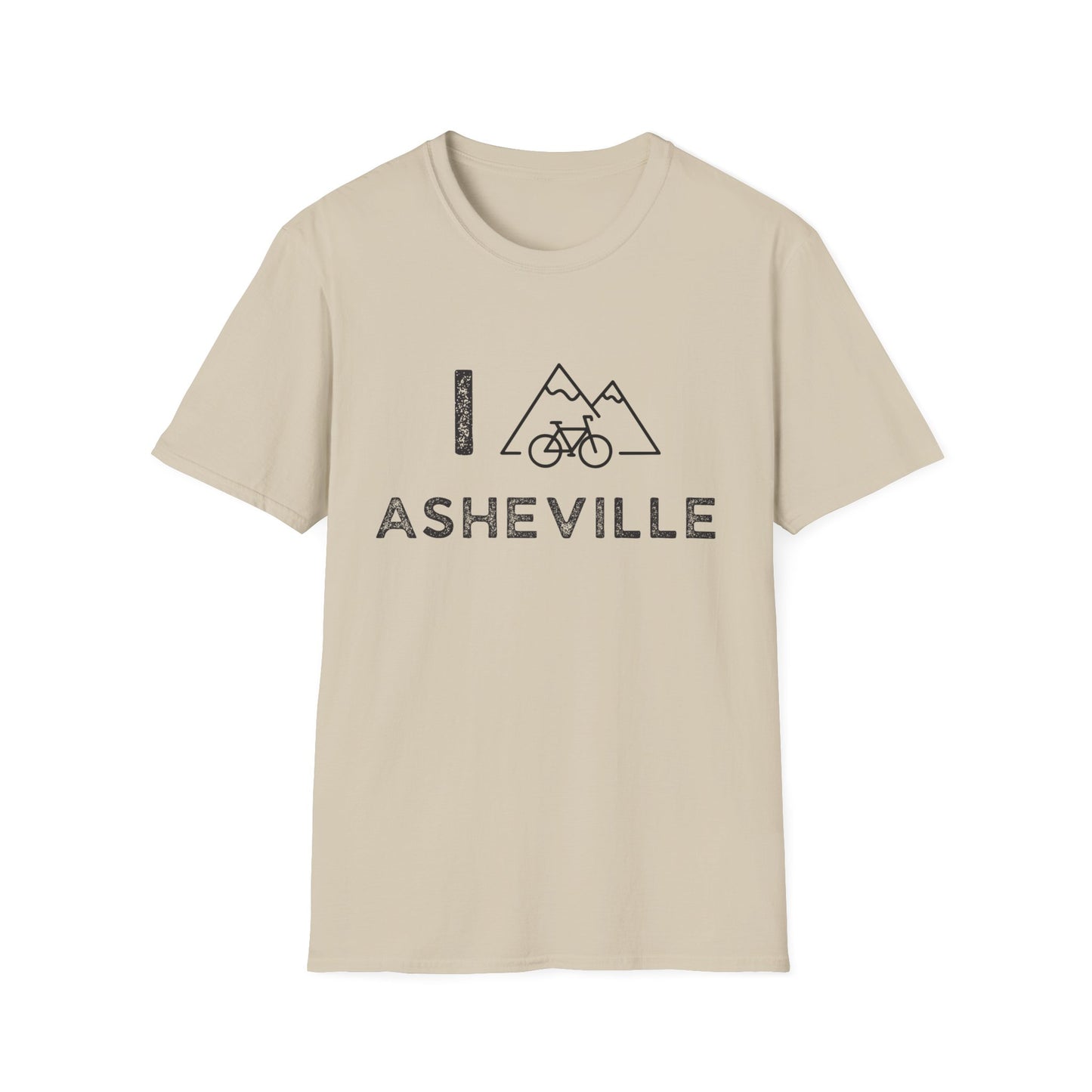 I (Mountain) Bike Asheville // Unisex Softstyle T-Shirt