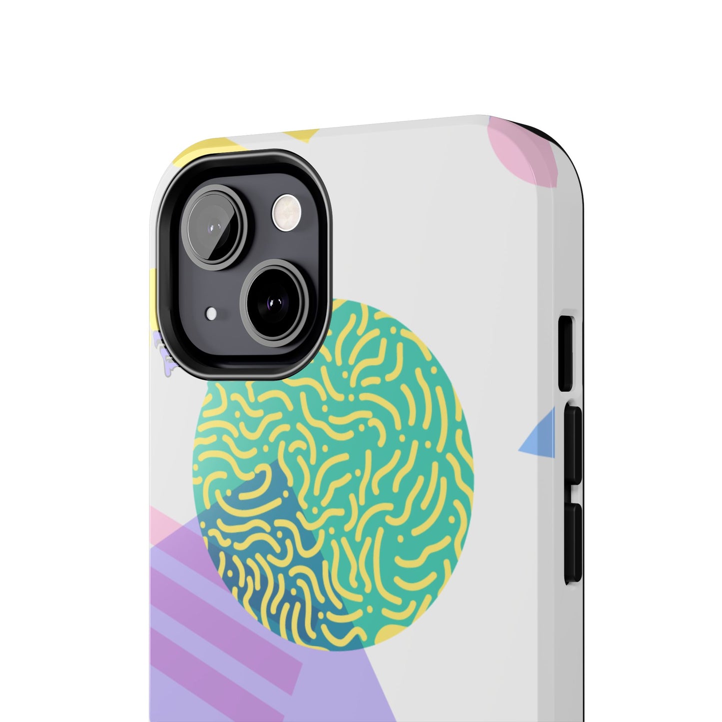 Pastel 90s Baby and Shapes // iPhone Case