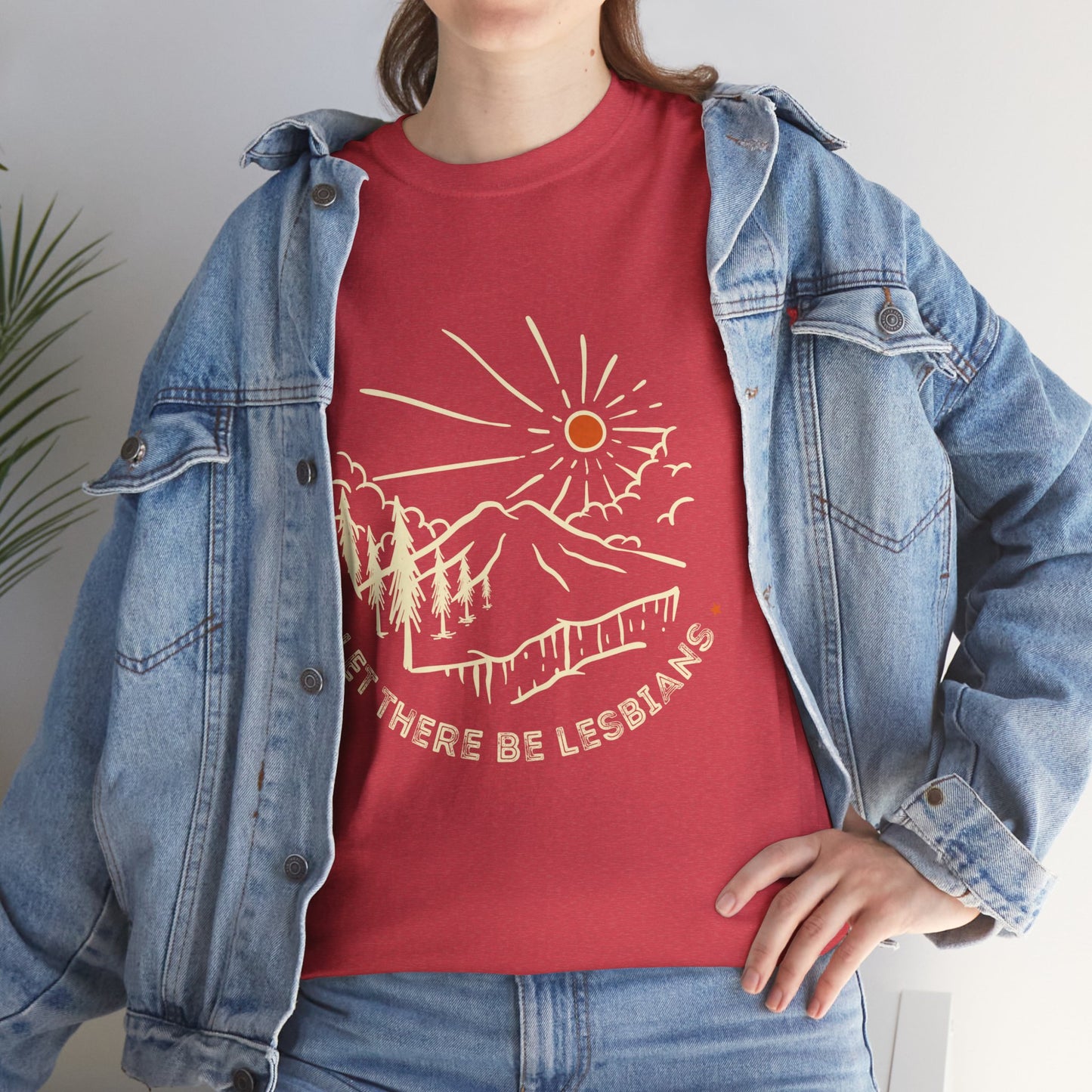 Let There Be Lesbians // Unisex Heavy Cotton Tee - Pride Fashion Statement T-Shirt