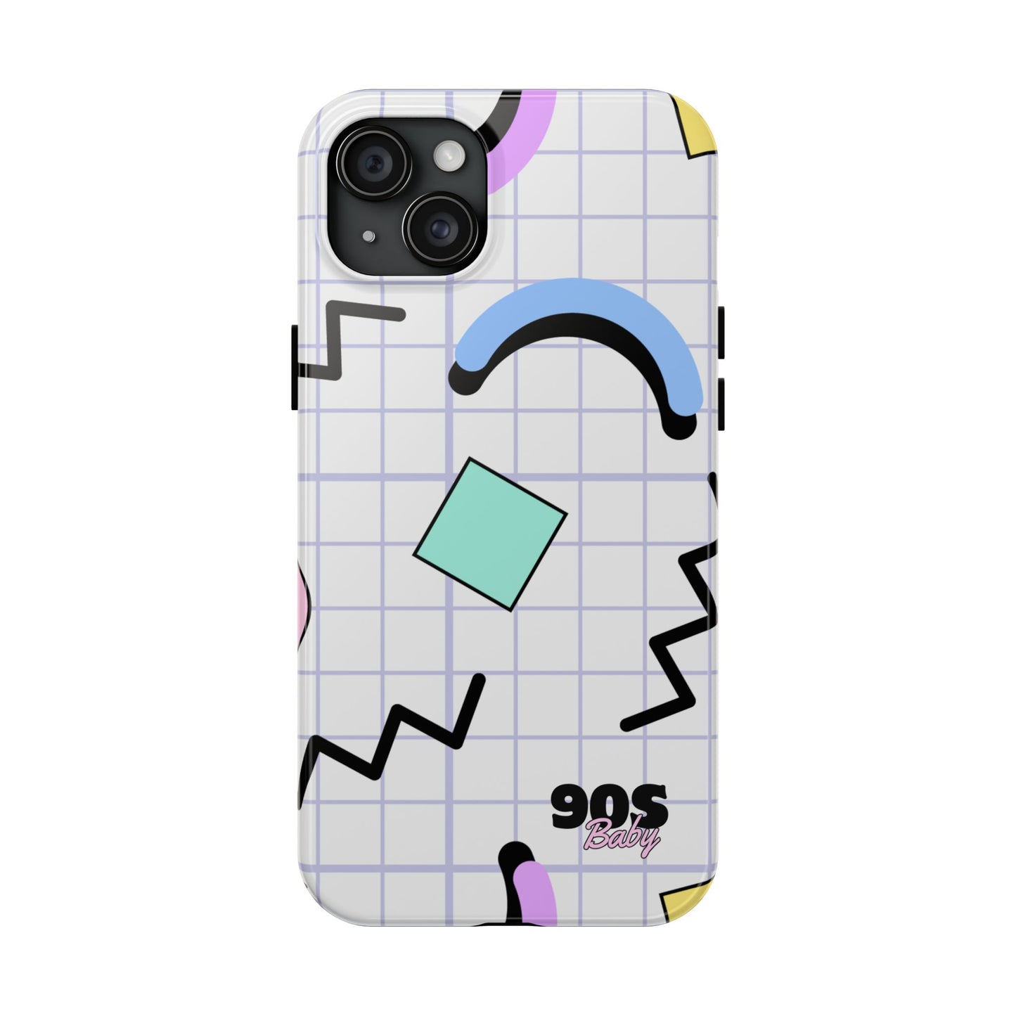 90s Baby Zig Zag and Shapes // iPhone Case