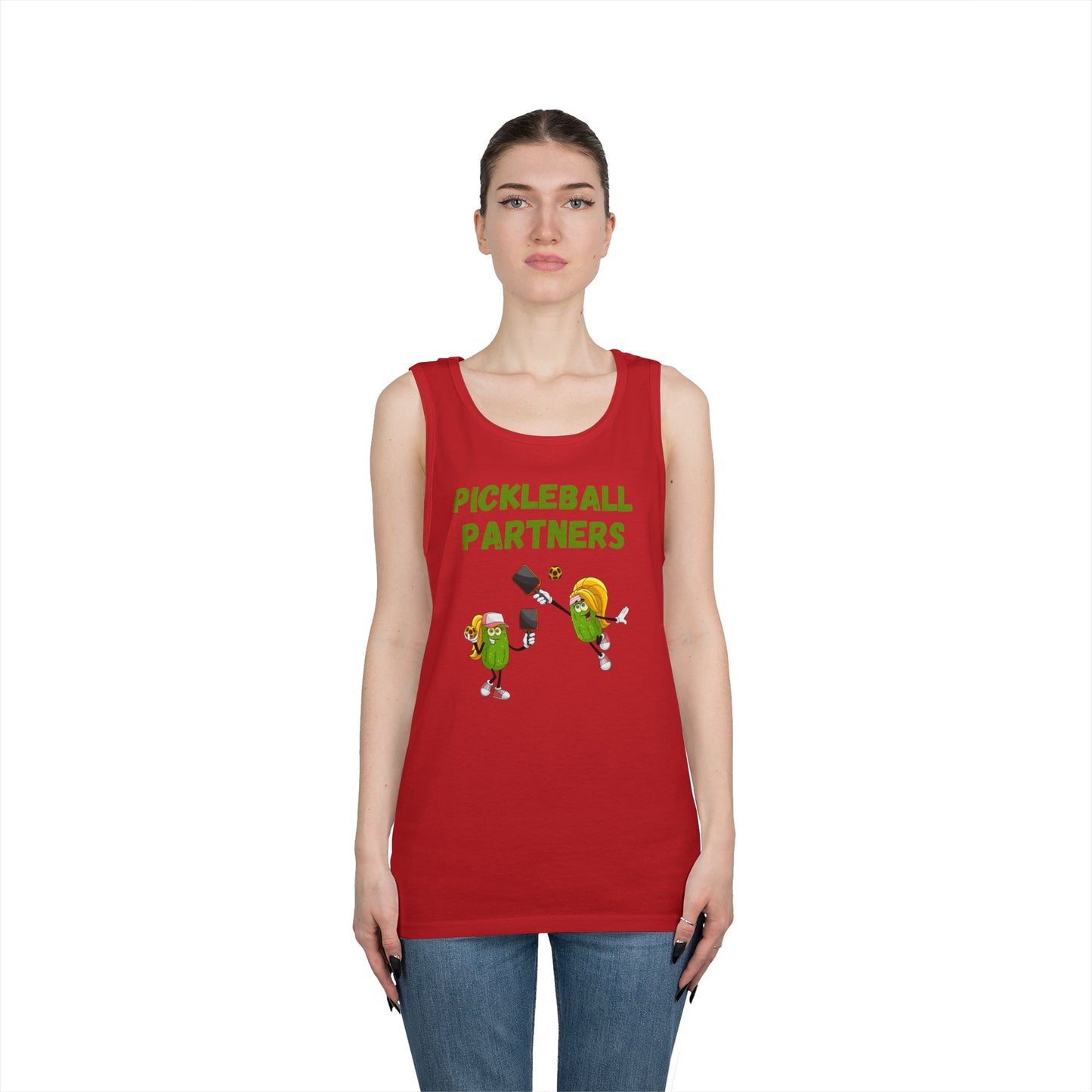 Pickleball Partners 3 // Unisex Heavy Cotton Tank Top
