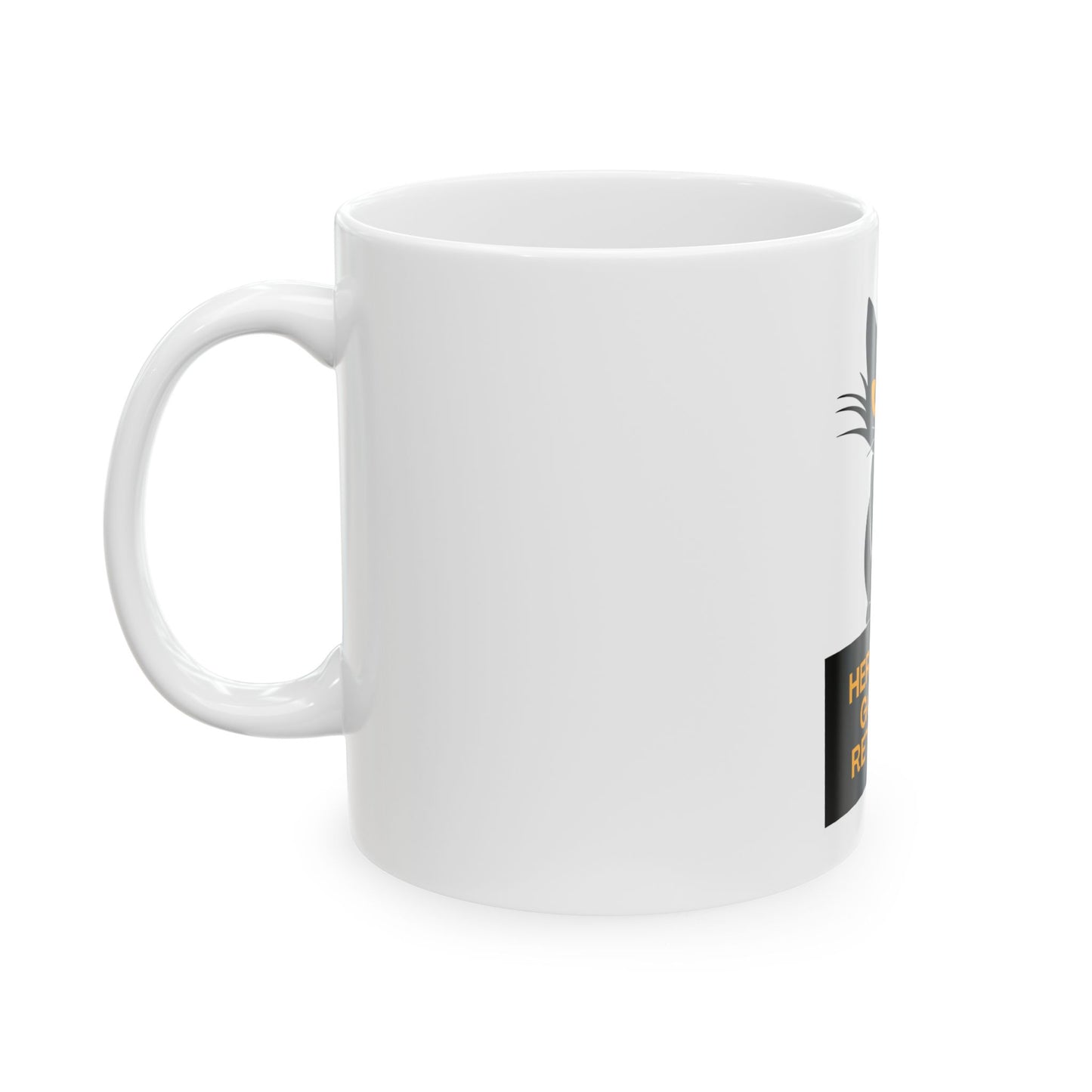 Here, Here Golden Retriever // Ceramic Mug, (11oz, 15oz)