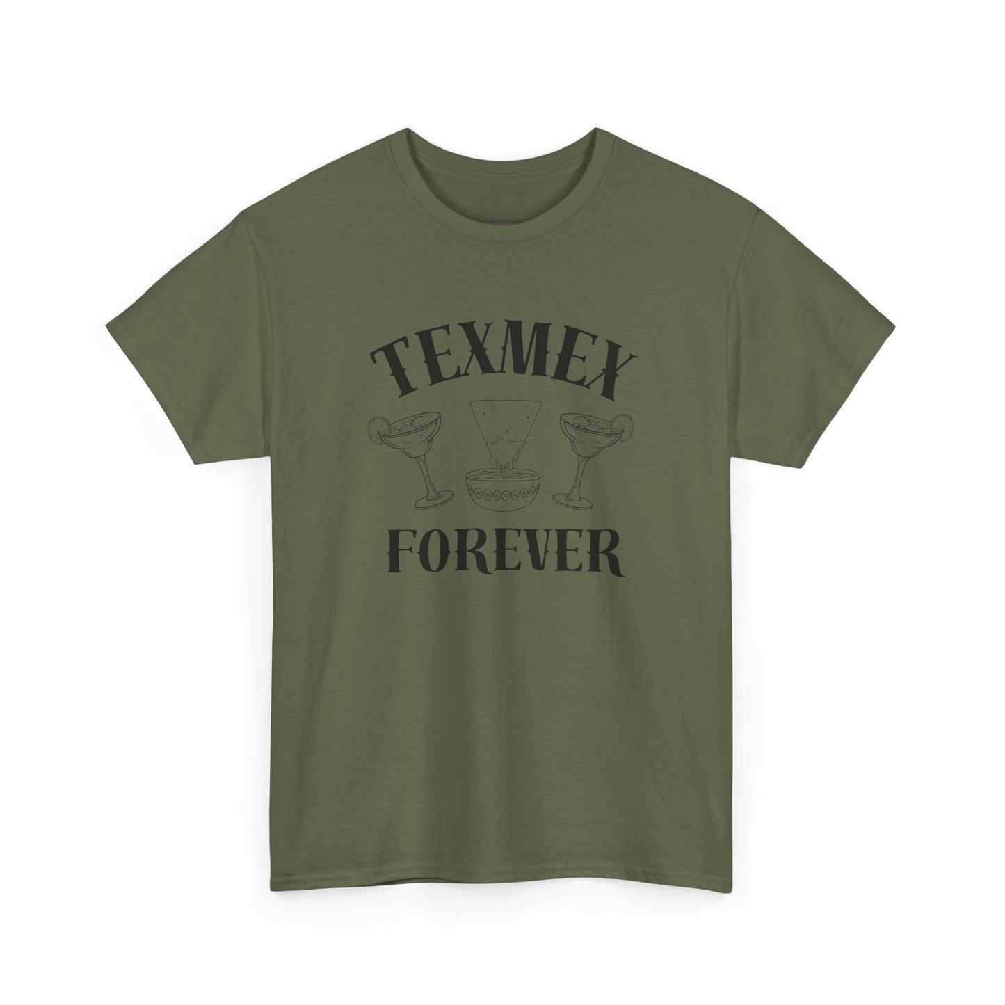 Tex-Mex Forever - Ritas & Queso // Unisex Heavy Cotton Tee - Fun Casual T-Shirt for Food Lovers