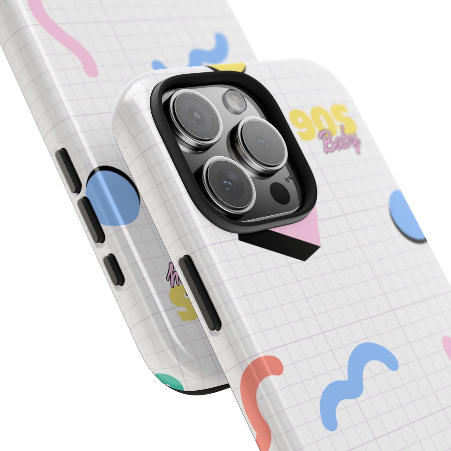 90s Baby Grid Paper Pattern // iPhone Case