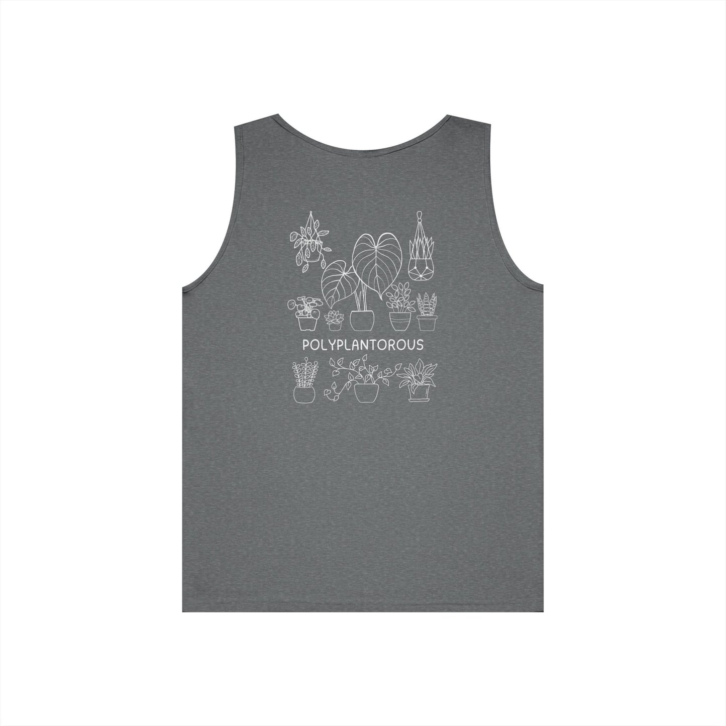 polyPLANTorous // Unisex Heavy Cotton Tank Top - Polyplantorous Plant Lover Design