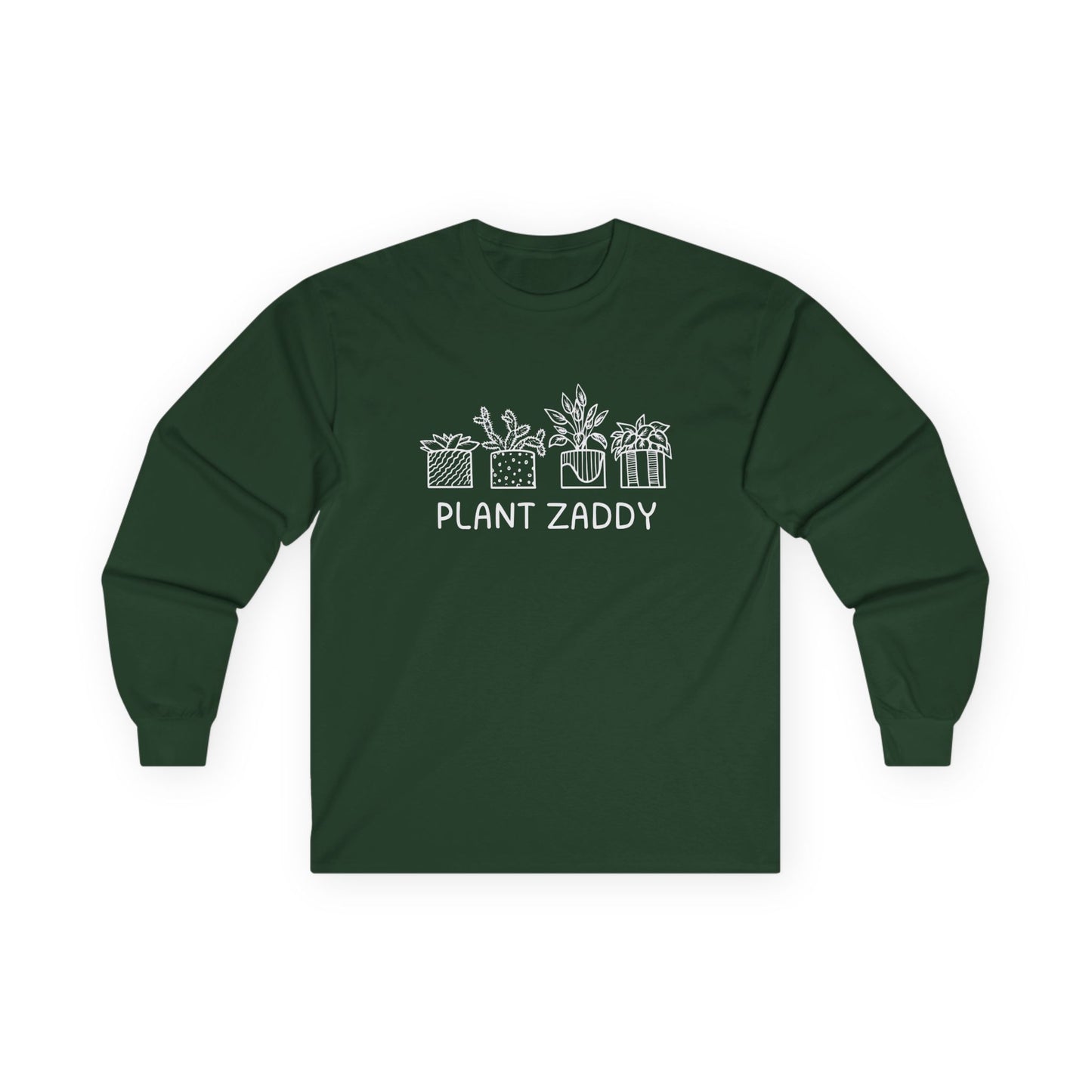 Plant Zaddy // Unisex Ultra Cotton Long Sleeve Tee - Perfect for Plant Lovers and Gardening Enthusiasts